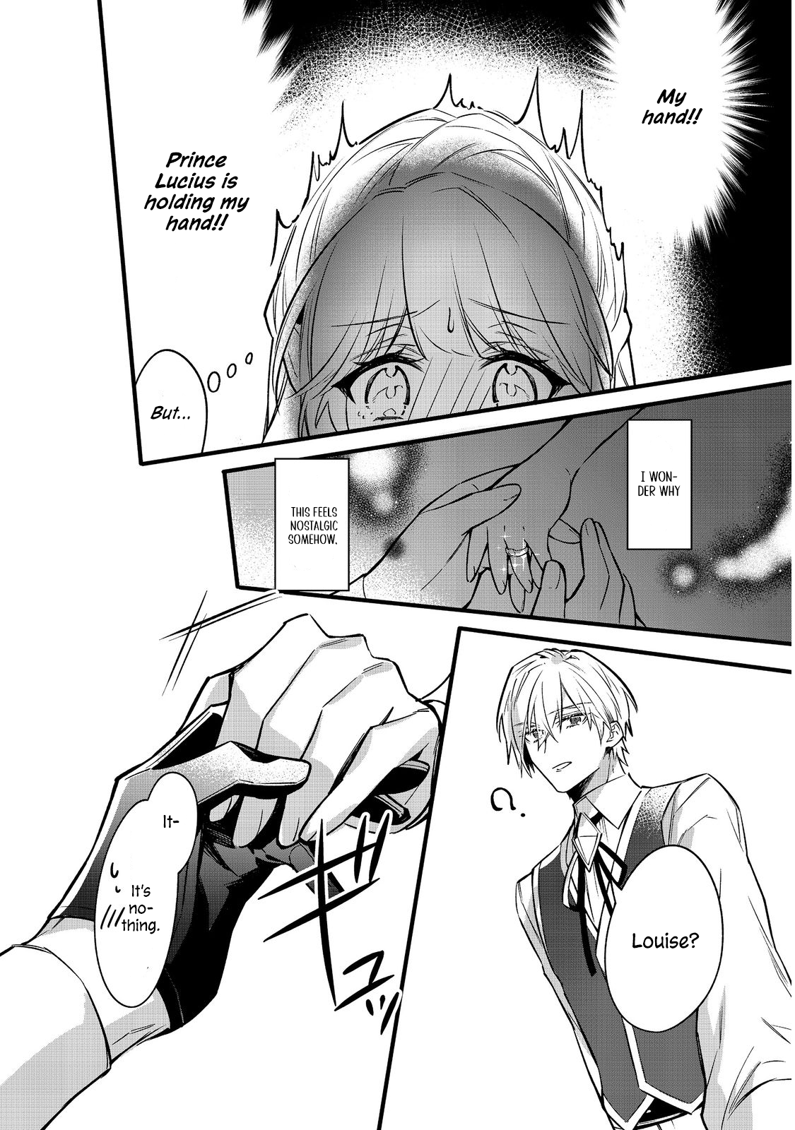 Halaman dari Konyaku Haki Sareta Kaedama Reijou, Hatsukoi no Toshiue Ouji ni Dekiai Sareru Chapter 3