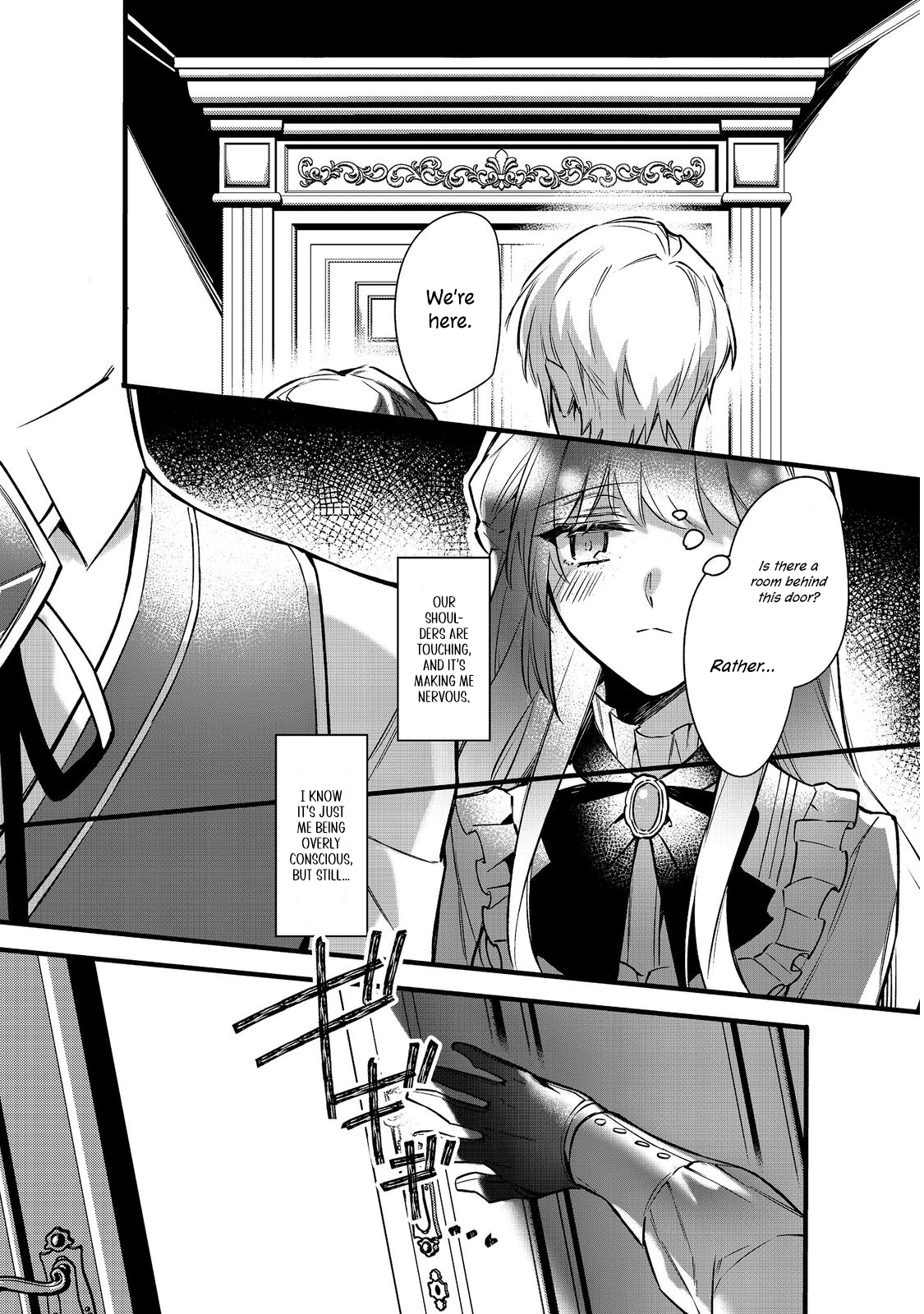 Halaman dari Konyaku Haki Sareta Kaedama Reijou, Hatsukoi no Toshiue Ouji ni Dekiai Sareru Chapter 3