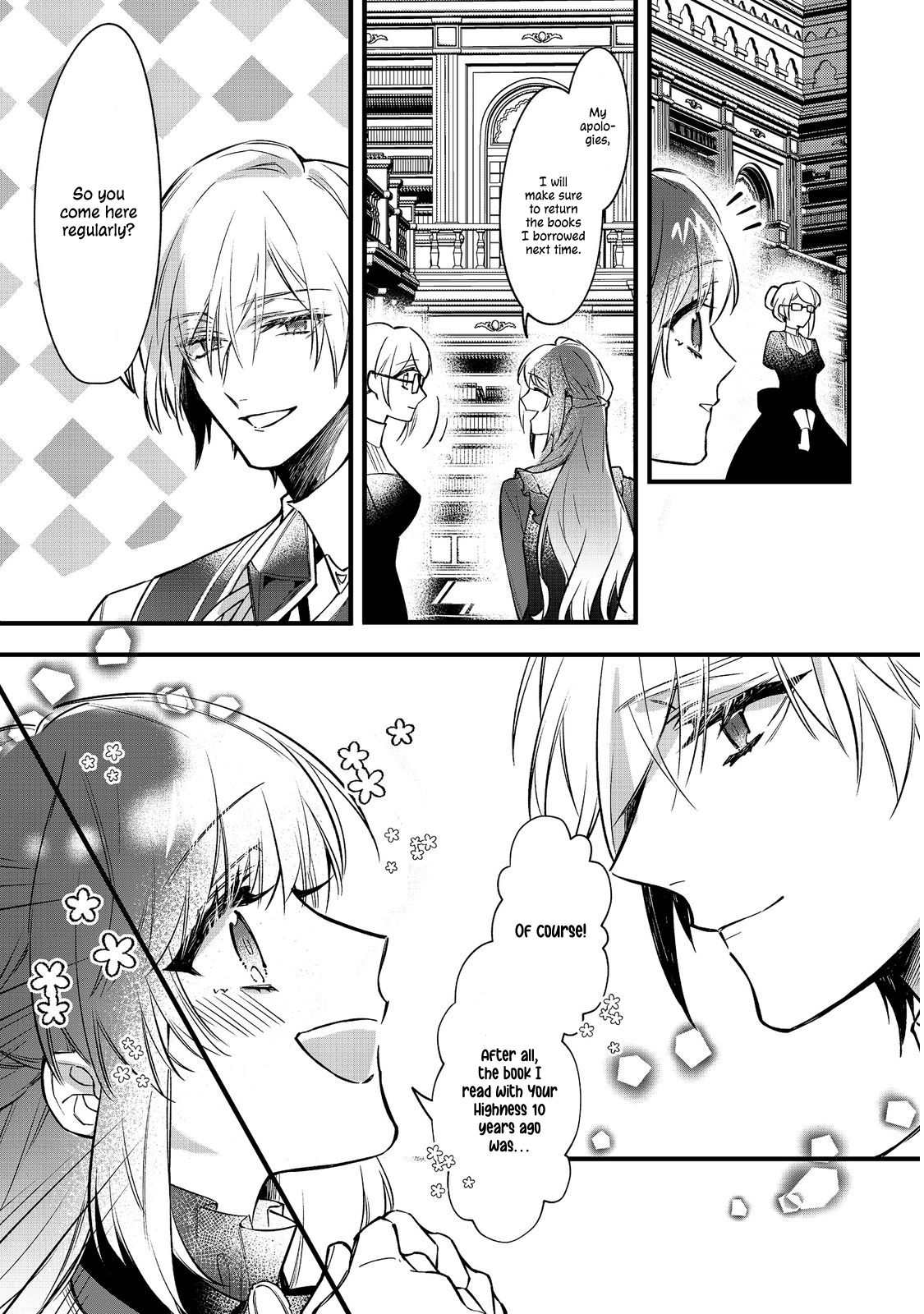 Halaman dari Konyaku Haki Sareta Kaedama Reijou, Hatsukoi no Toshiue Ouji ni Dekiai Sareru Chapter 3