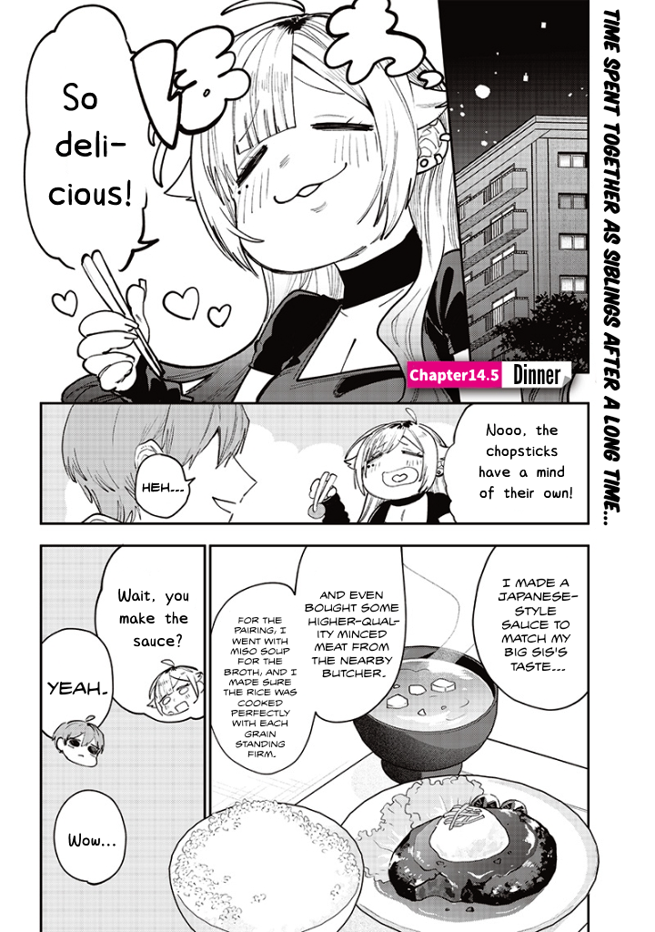 Halaman dari Namaiki na Gal Ane wo Wakaraseru Hanashi Chapter 14.5
