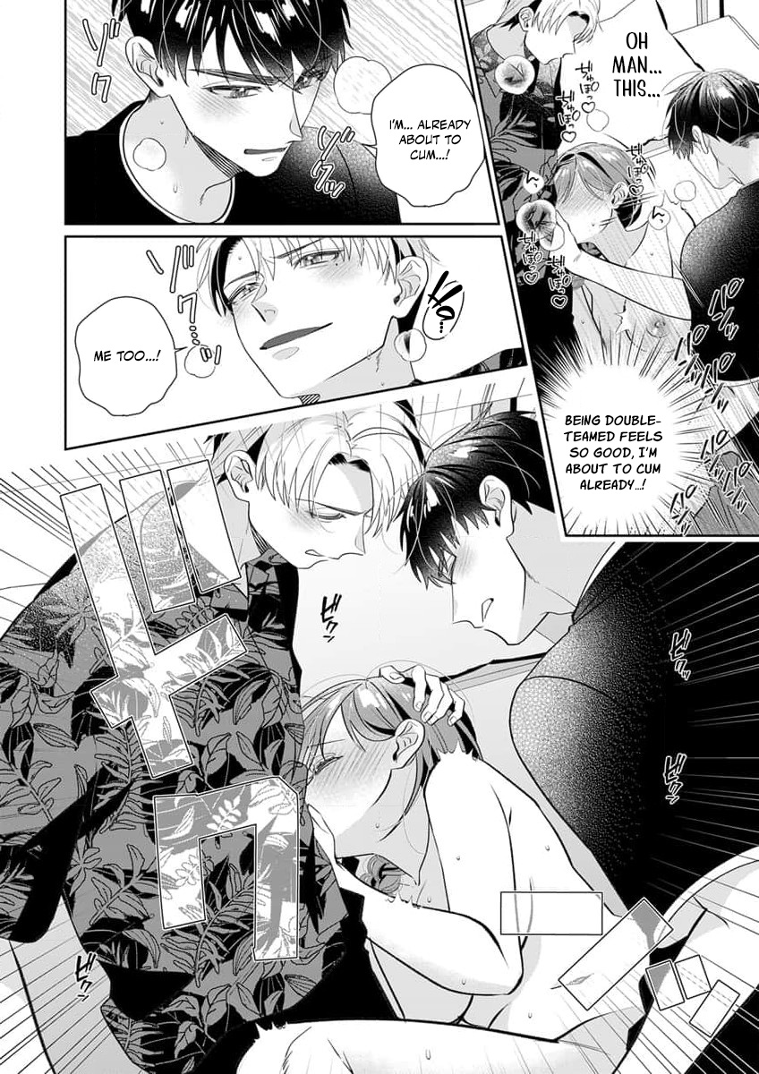 Ijiwaru Senpai to Ookina Kouhai ni Hasamare Douji Zeme!?: Ue mo Shita mo Issho ni Ijirare Torotoro ni Chapter 2 Page 17