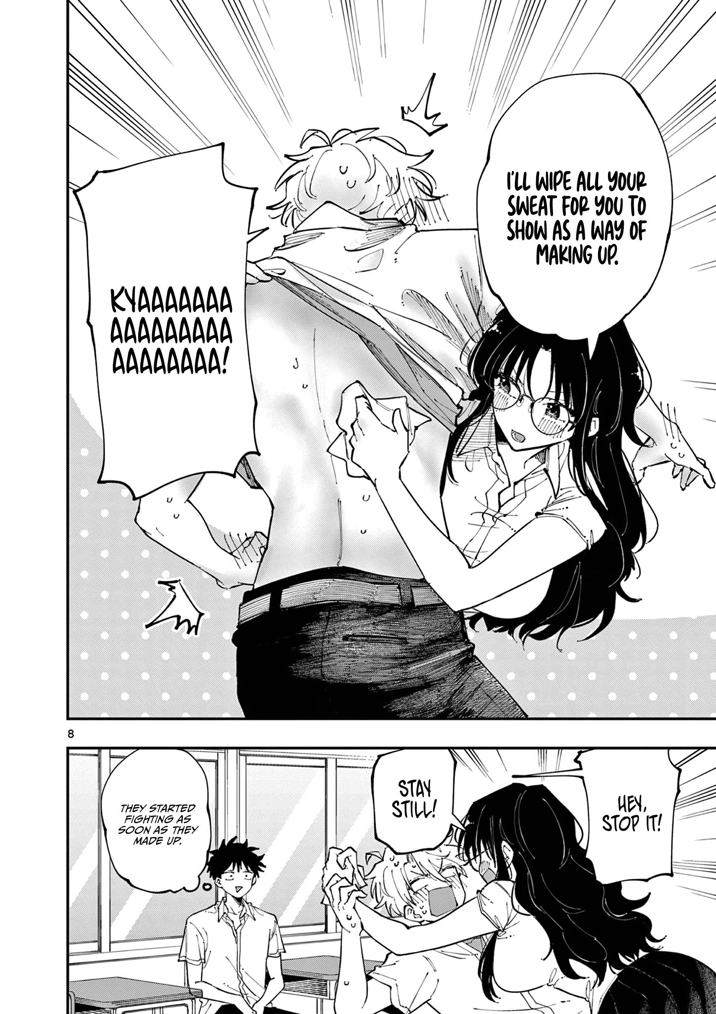 Halaman dari Tonari no Seki no Yatsu ga Souiu Me de Mitekuru Chapter 18