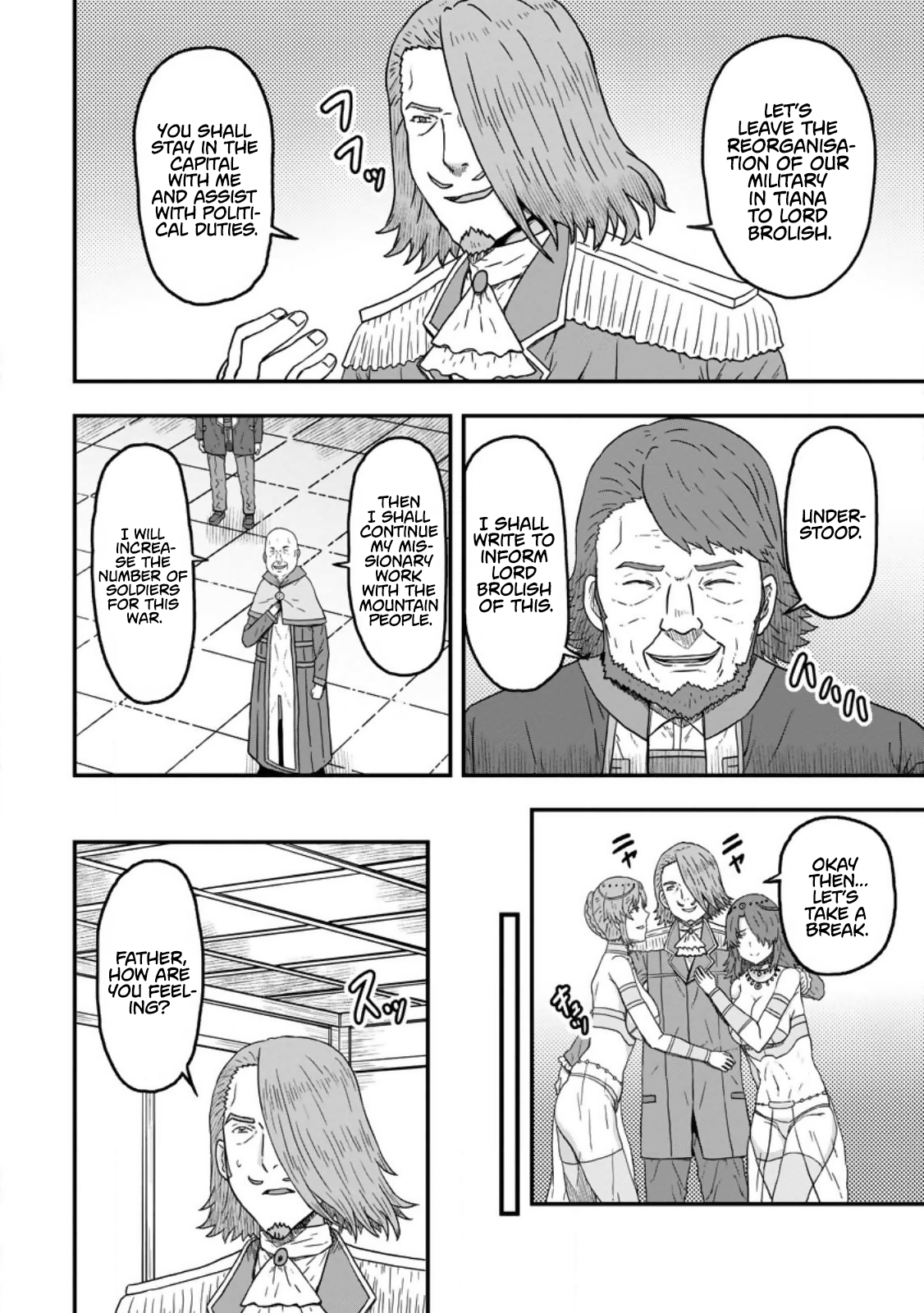 Halaman dari Isekai Saikyou no Yome desu ga, Yoru no Tatakai wa Ore no Hou ga Tsuyoi You desu: Chiryaku o Ikashite Nariagaru Harem Senki Chapter 9