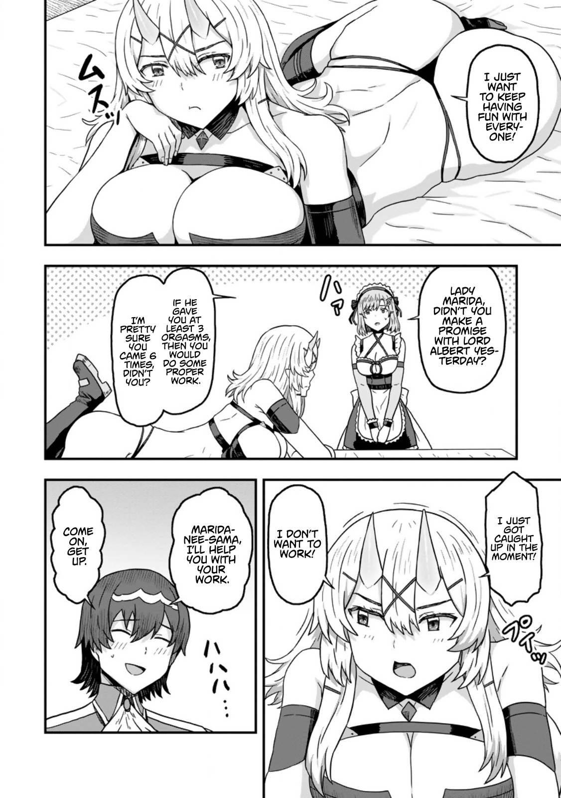 Halaman dari Isekai Saikyou no Yome desu ga, Yoru no Tatakai wa Ore no Hou ga Tsuyoi You desu: Chiryaku o Ikashite Nariagaru Harem Senki Chapter 9