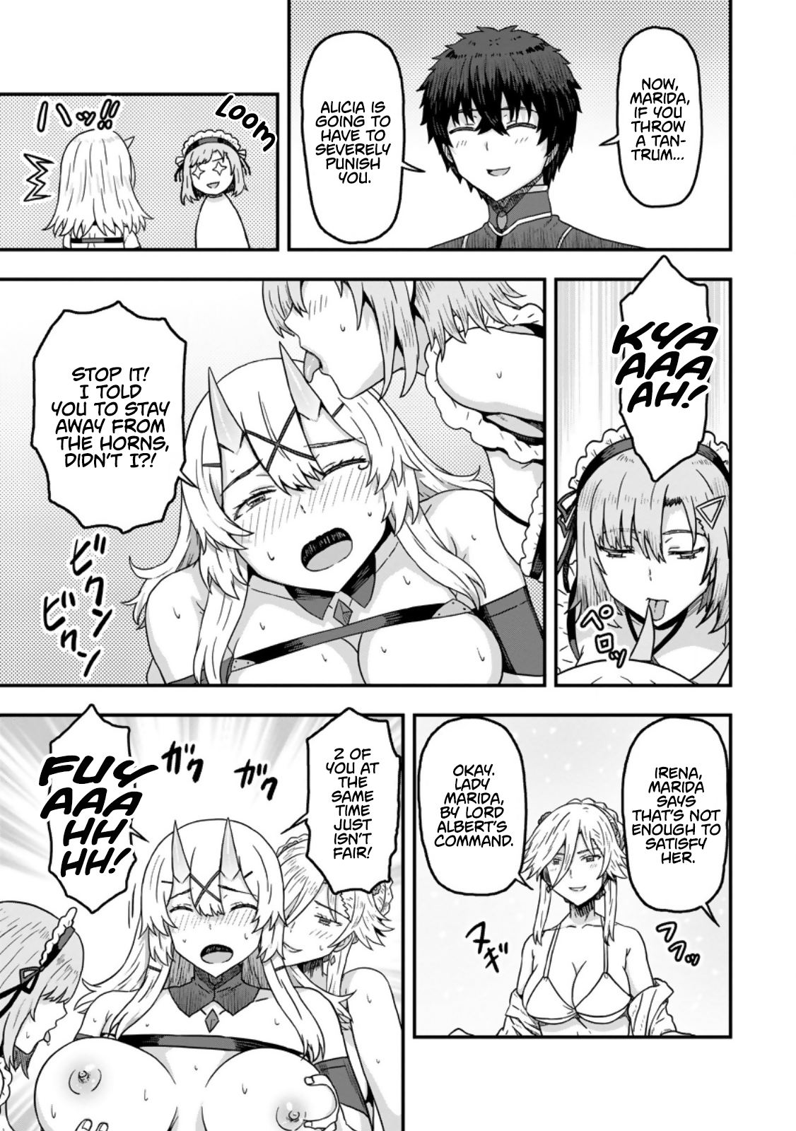 Halaman dari Isekai Saikyou no Yome desu ga, Yoru no Tatakai wa Ore no Hou ga Tsuyoi You desu: Chiryaku o Ikashite Nariagaru Harem Senki Chapter 9