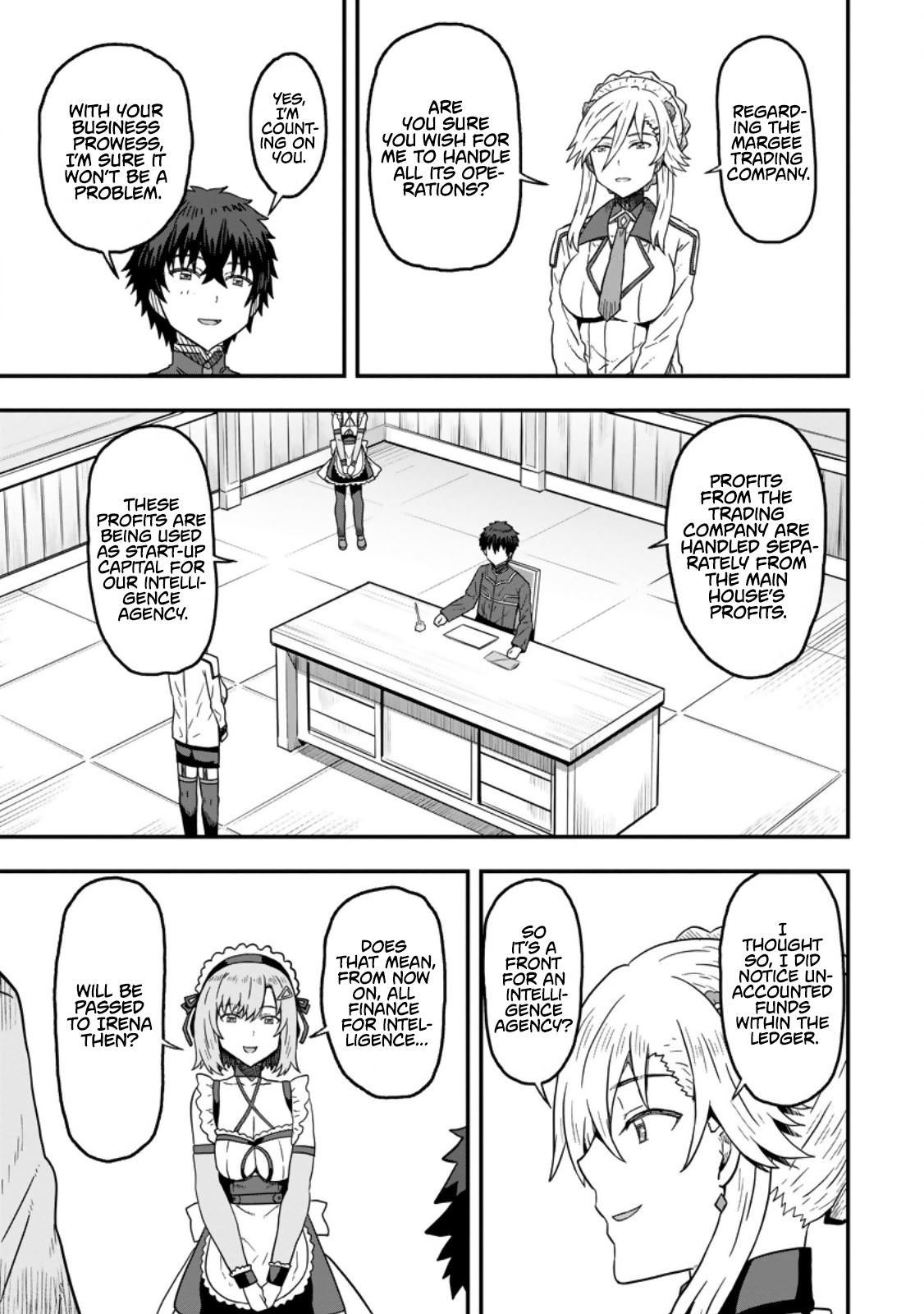 Halaman dari Isekai Saikyou no Yome desu ga, Yoru no Tatakai wa Ore no Hou ga Tsuyoi You desu: Chiryaku o Ikashite Nariagaru Harem Senki Chapter 9