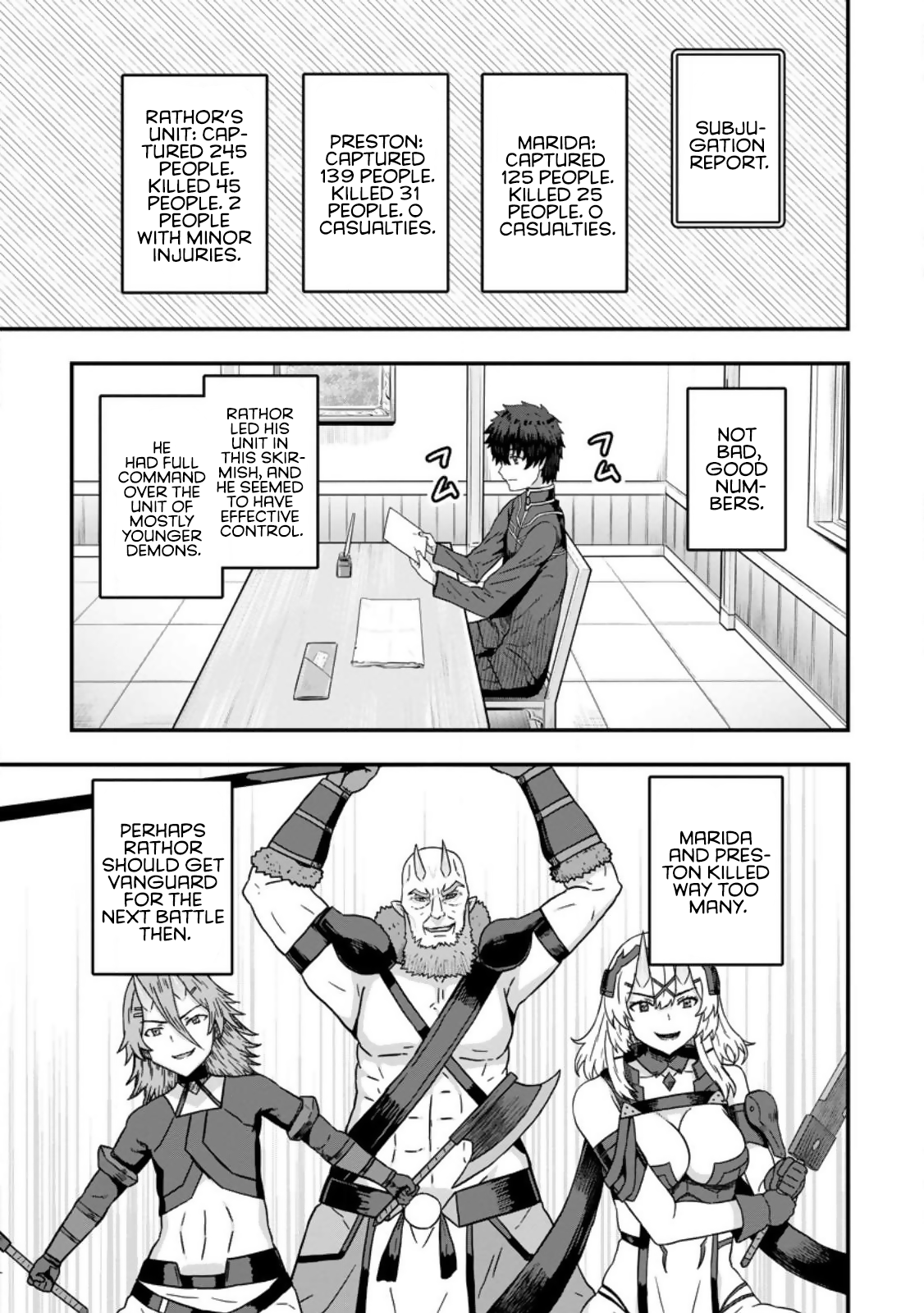 Halaman dari Isekai Saikyou no Yome desu ga, Yoru no Tatakai wa Ore no Hou ga Tsuyoi You desu: Chiryaku o Ikashite Nariagaru Harem Senki Chapter 9