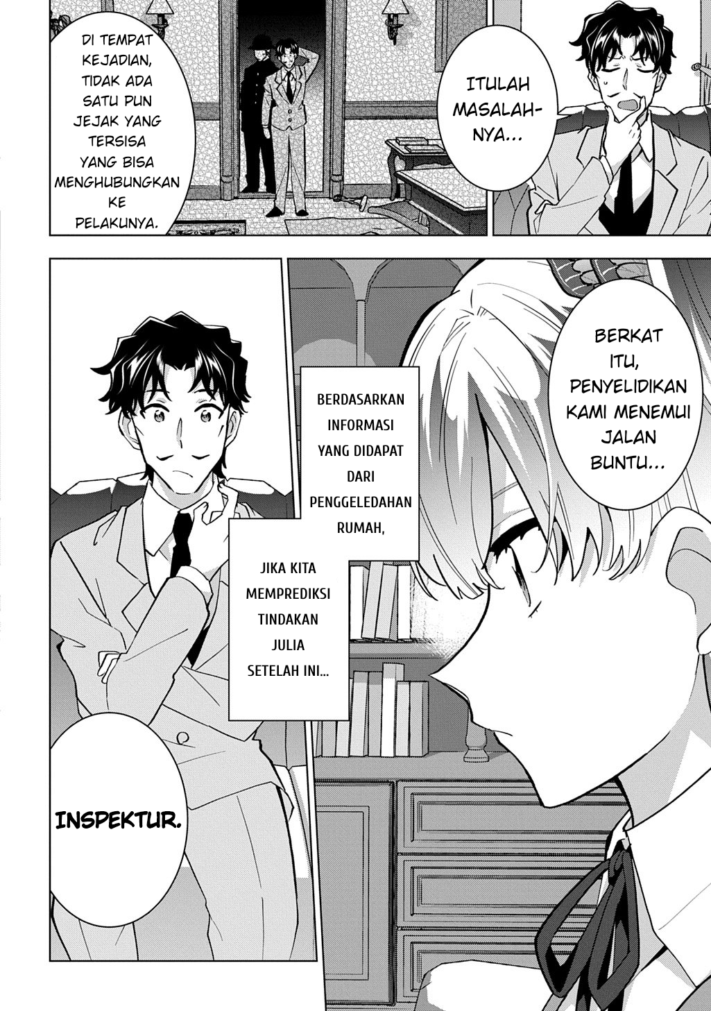 Tantei Reijou Julia Moriarty: Seibetsu mo Mibun mo Kawarimashita ga, Tenseisaki demo Tanteigyou Saikai shimasu Chapter 1 - halaman 55