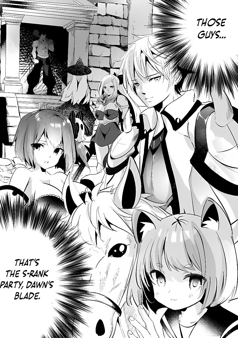 Moto Seikishidan, Ima wa Chukyu Boukensha.: Meikyuu de Suterareta Dorei ni Gohan o Tabesasetara Natsukaremashita Chapter 1 Page 28
