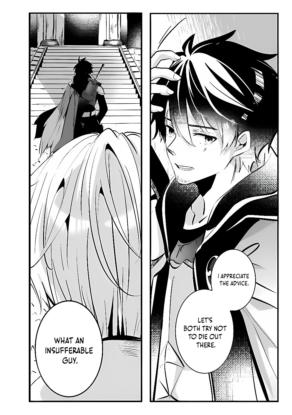 Moto Seikishidan, Ima wa Chukyu Boukensha.: Meikyuu de Suterareta Dorei ni Gohan o Tabesasetara Natsukaremashita Chapter 1 Page 34