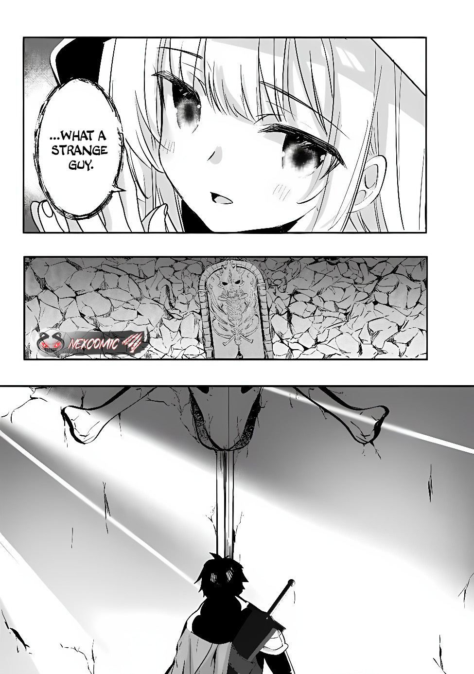 Moto Seikishidan, Ima wa Chukyu Boukensha.: Meikyuu de Suterareta Dorei ni Gohan o Tabesasetara Natsukaremashita Chapter 1 Page 53