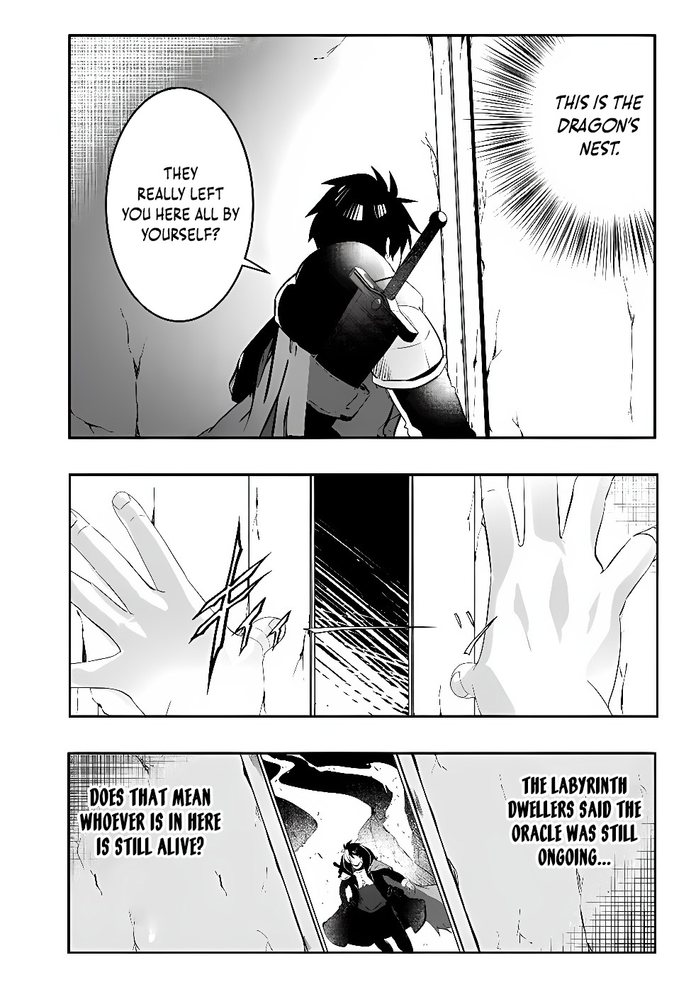 Moto Seikishidan, Ima wa Chukyu Boukensha.: Meikyuu de Suterareta Dorei ni Gohan o Tabesasetara Natsukaremashita Chapter 1 Page 54