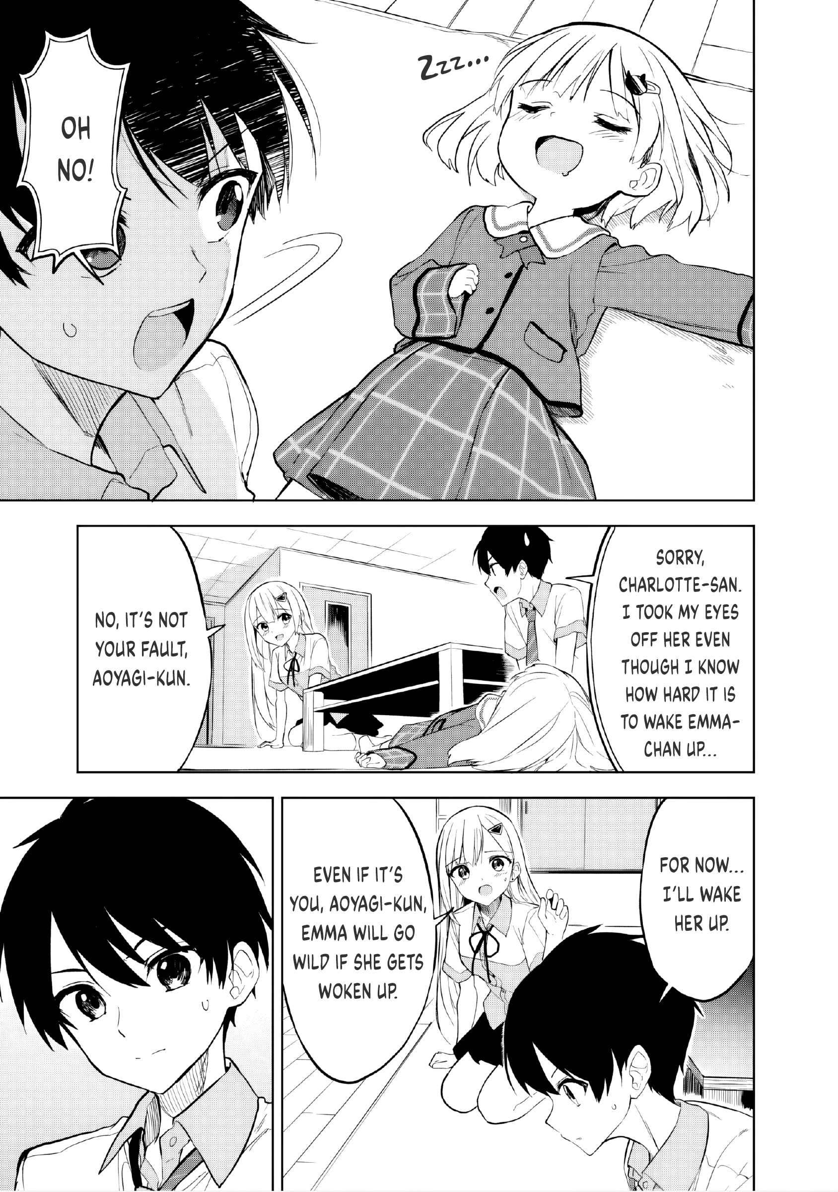Halaman dari Maigo ni Natteita Youjo wo Tasuketara, Otonari ni Sumu Bishoujo Ryuugakusei ga Ie ni Asobi ni Kuru You ni Natta Ken ni Tsuite Chapter 15