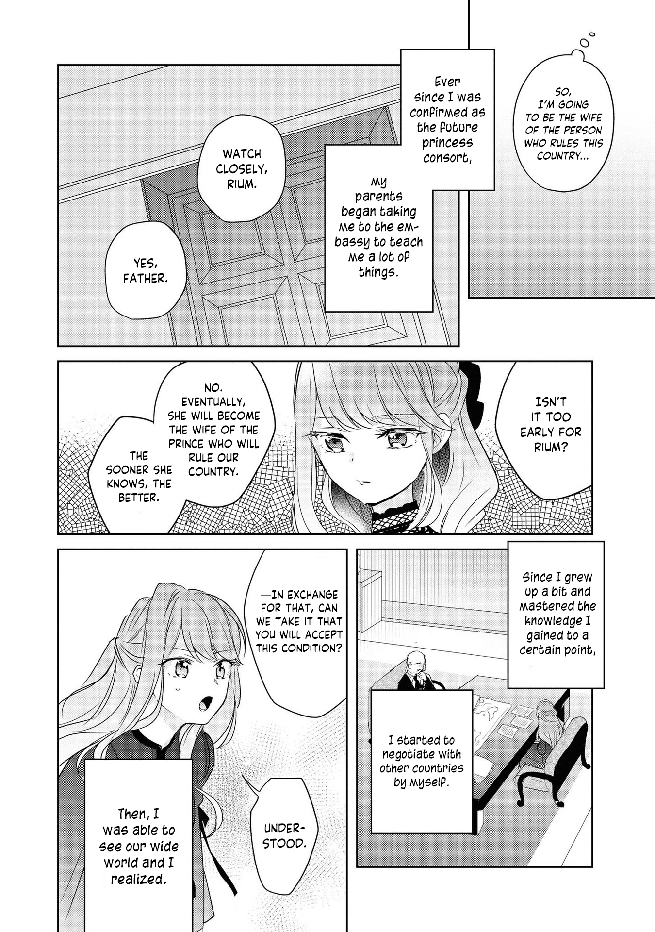 Halaman dari Though I May Be a Villainess, I'll Show You I Can Obtain Happiness! Chapter 6