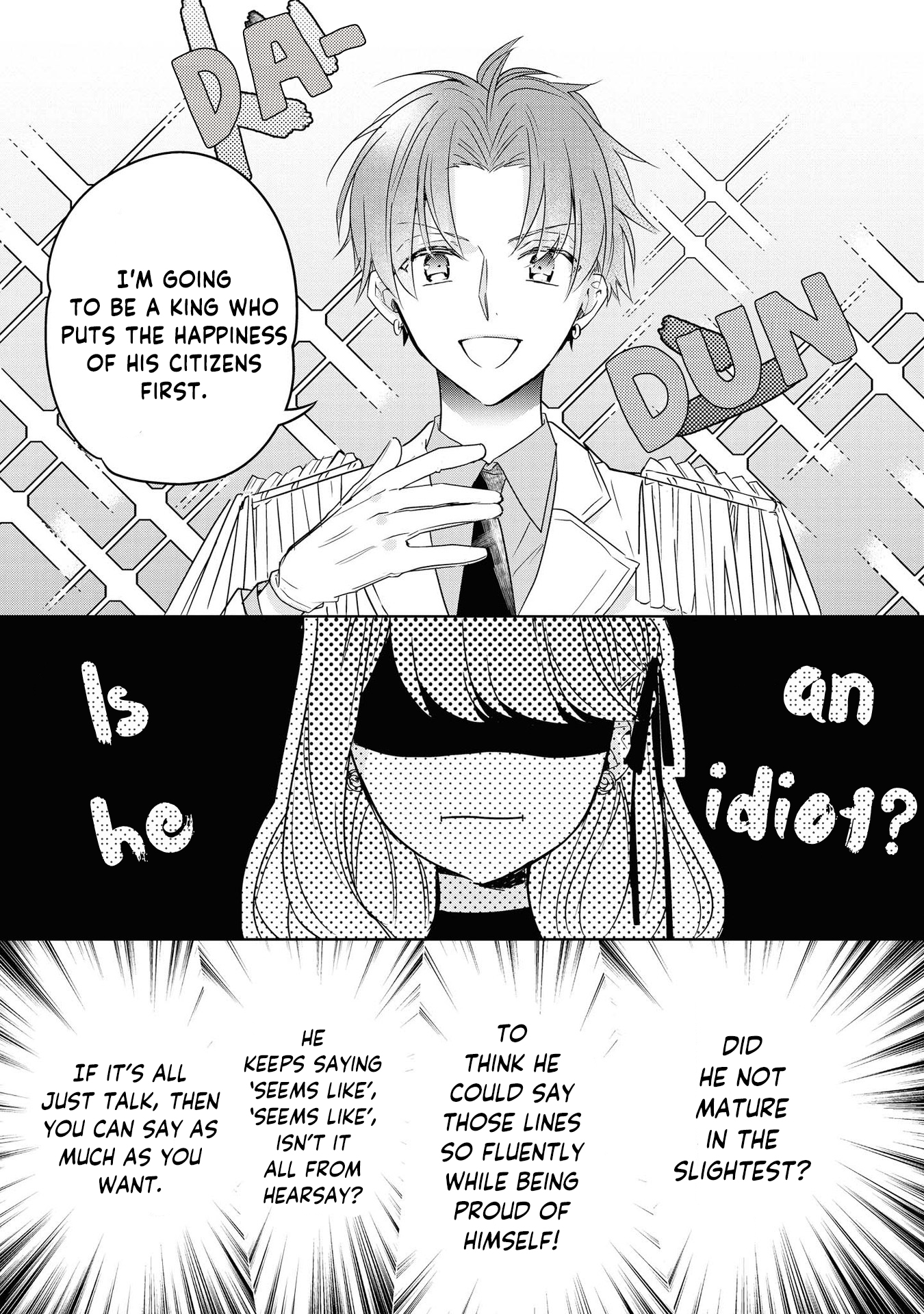 Halaman dari Though I May Be a Villainess, I'll Show You I Can Obtain Happiness! Chapter 6