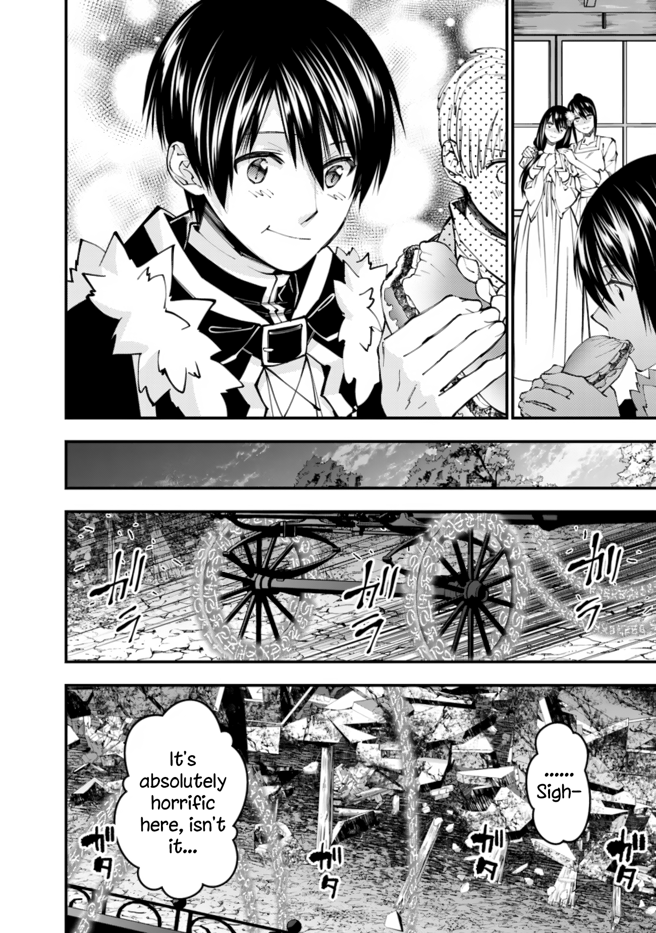 Halaman dari Fukushuu o Koinegau Saikyou Yuusha wa, Yami no Chikara de Senmetsu Musou Suru Chapter 97
