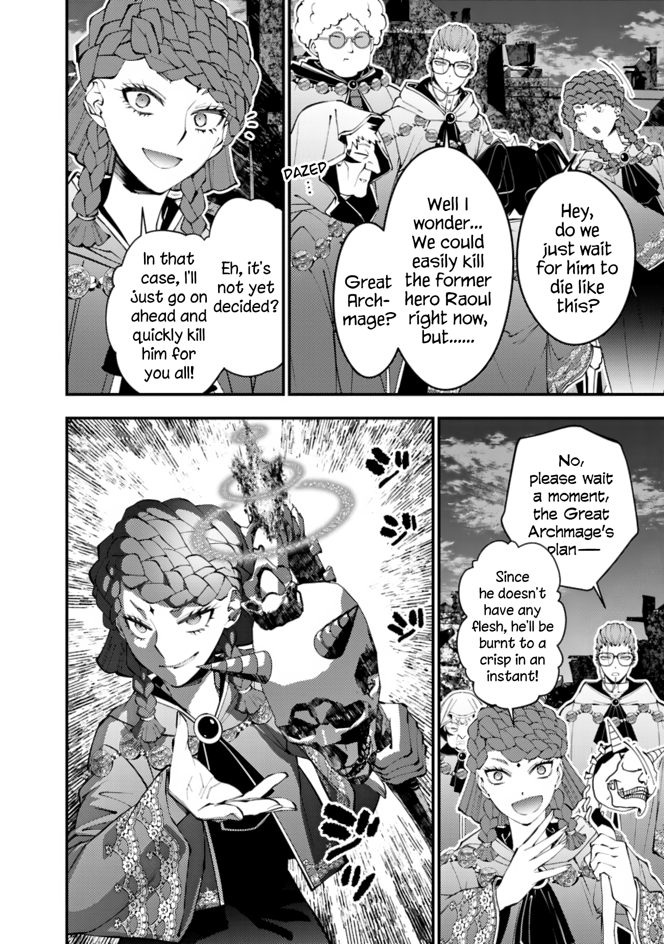 Halaman dari Fukushuu o Koinegau Saikyou Yuusha wa, Yami no Chikara de Senmetsu Musou Suru Chapter 97
