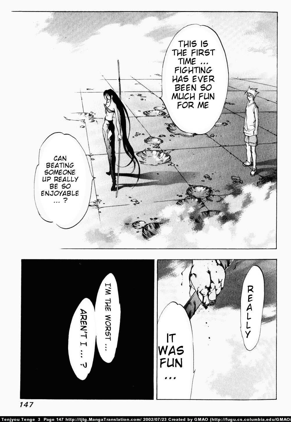 Halaman dari Tenjou Tenge Chapter 17