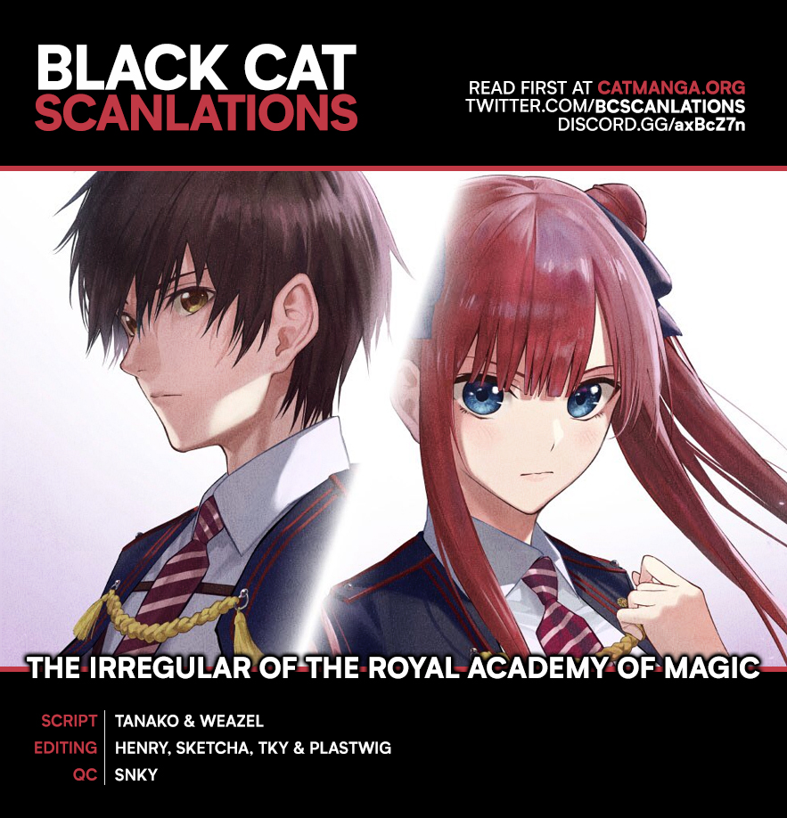 Halaman dari Ouritsu Mahou Gakuen no Saikasei ~Hinkongai Agari no Saikyou Mahoushi, Kizoku Darake no Gakuen de Musou Suru~ Chapter 33