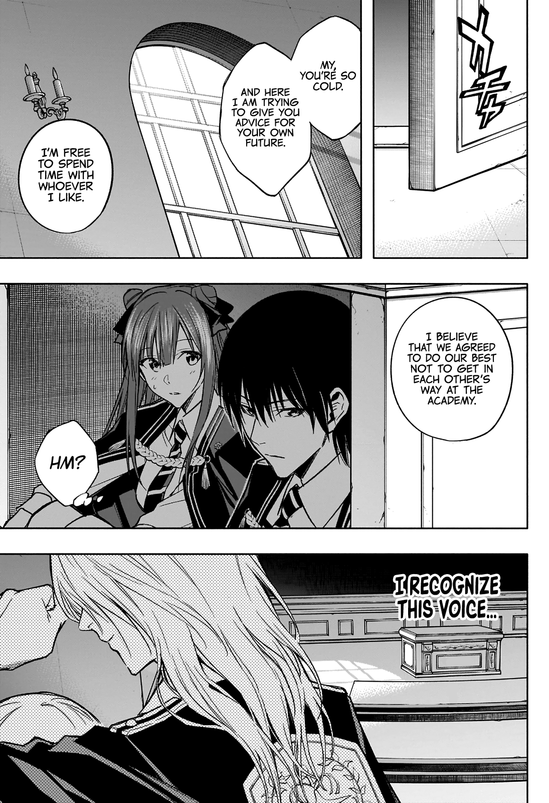 Halaman dari Ouritsu Mahou Gakuen no Saikasei ~Hinkongai Agari no Saikyou Mahoushi, Kizoku Darake no Gakuen de Musou Suru~ Chapter 33
