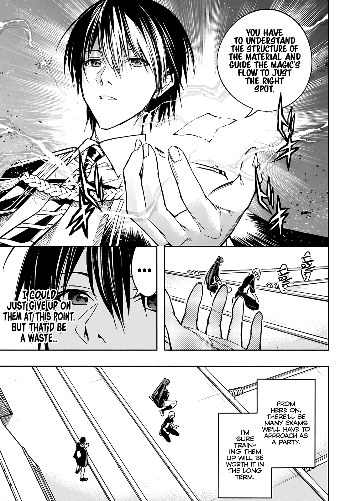 Halaman dari Ouritsu Mahou Gakuen no Saikasei ~Hinkongai Agari no Saikyou Mahoushi, Kizoku Darake no Gakuen de Musou Suru~ Chapter 33