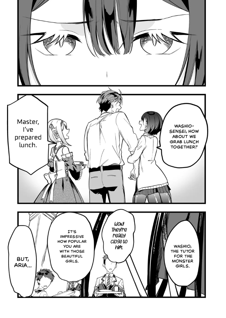 Halaman dari "Ano Toki Tasukete Itadaita Monster Musume desu." Isekai Ossan Kyoushi Totsuzen no Moteki ni Konwaku suru Chapter 19