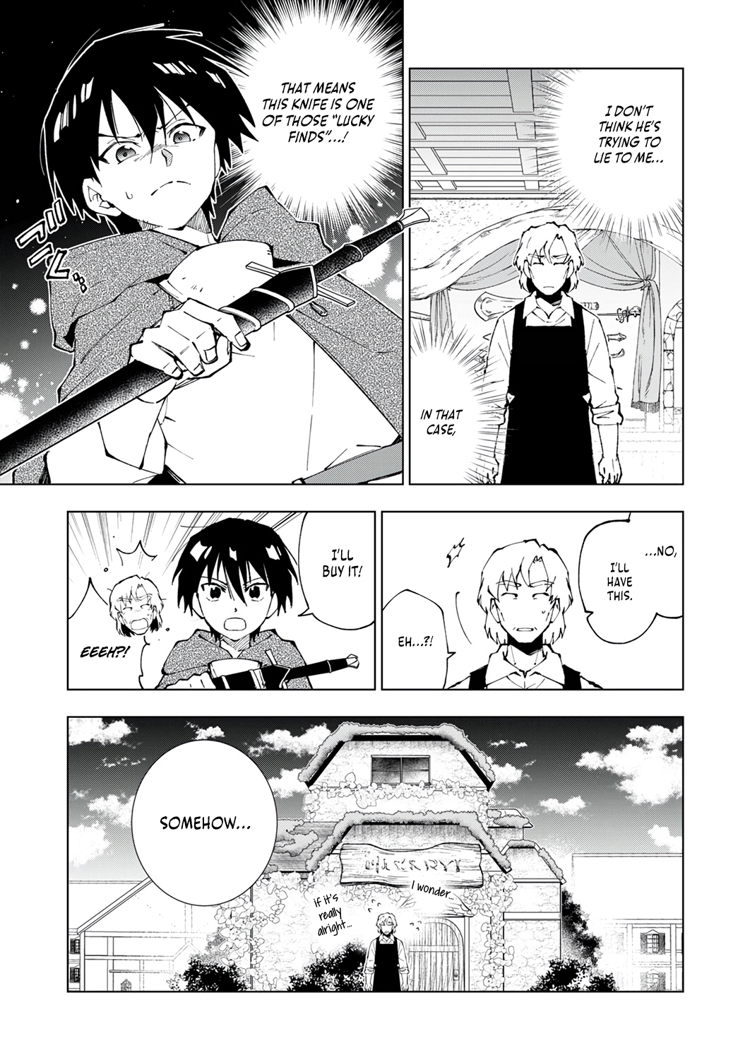 Halaman dari Gomi Sukiru [Suteru] ga [Shushasentaku] ni Kakusei Shitanode, Saikou Nando no Dai Meikyuu wo Kanzen Koryaku Suru ~Munouda to Pati wo Tsuihosareta Shounen ga Saikyou ni Itaru Made~ Chapter 4