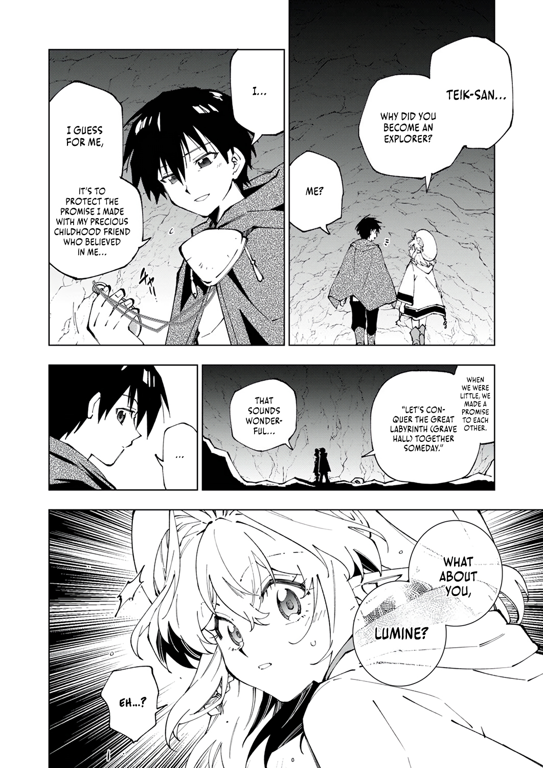 Halaman dari Gomi Sukiru [Suteru] ga [Shushasentaku] ni Kakusei Shitanode, Saikou Nando no Dai Meikyuu wo Kanzen Koryaku Suru ~Munouda to Pati wo Tsuihosareta Shounen ga Saikyou ni Itaru Made~ Chapter 4