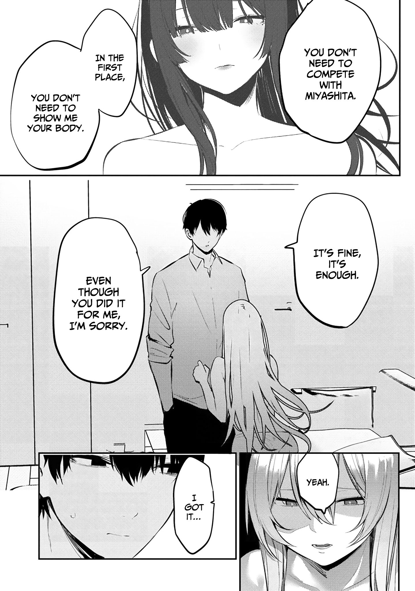 Halaman dari Mukuchina Miyashita-san no Shikiyoku Channel Chapter 7