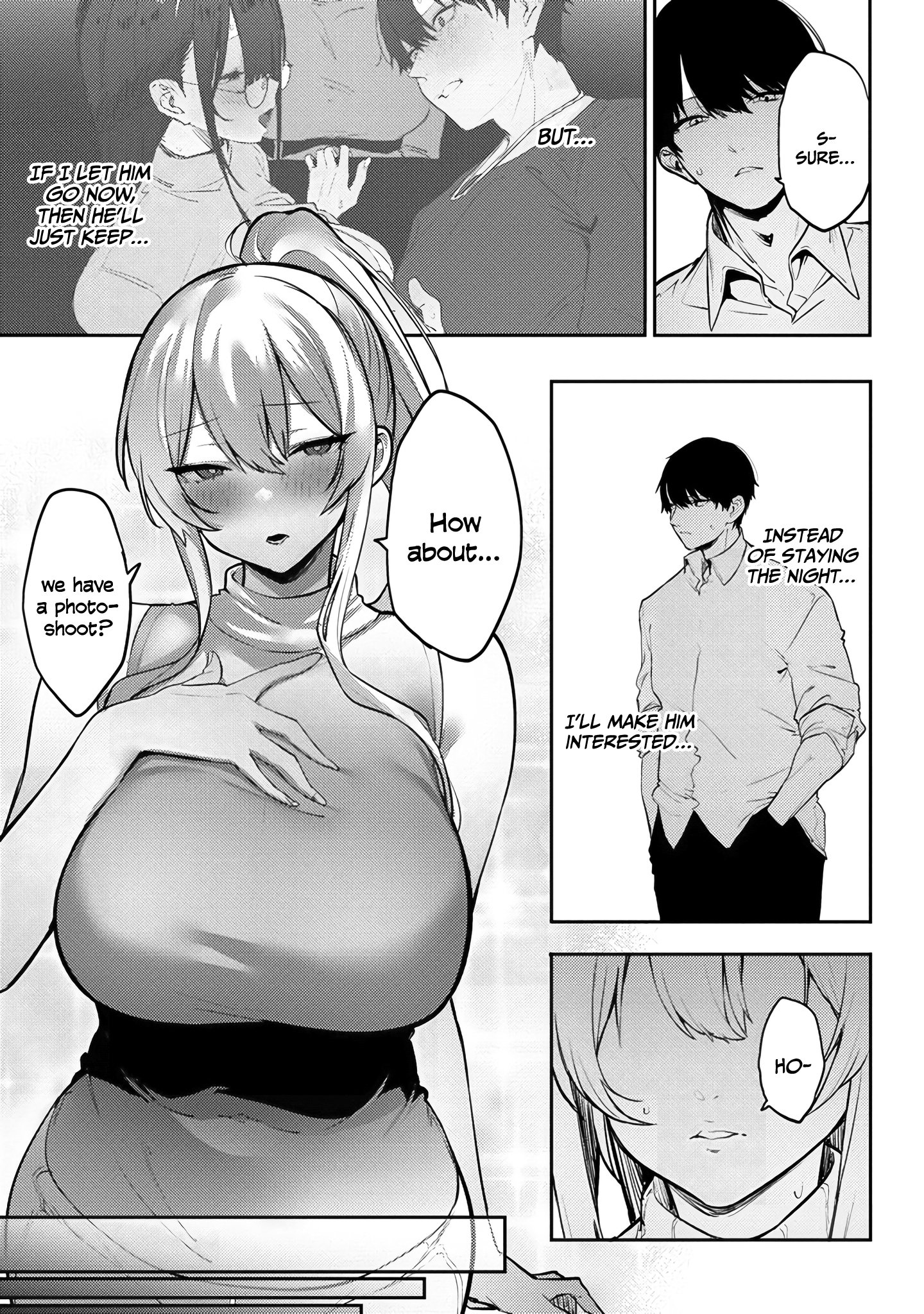 Halaman dari Mukuchina Miyashita-san no Shikiyoku Channel Chapter 7