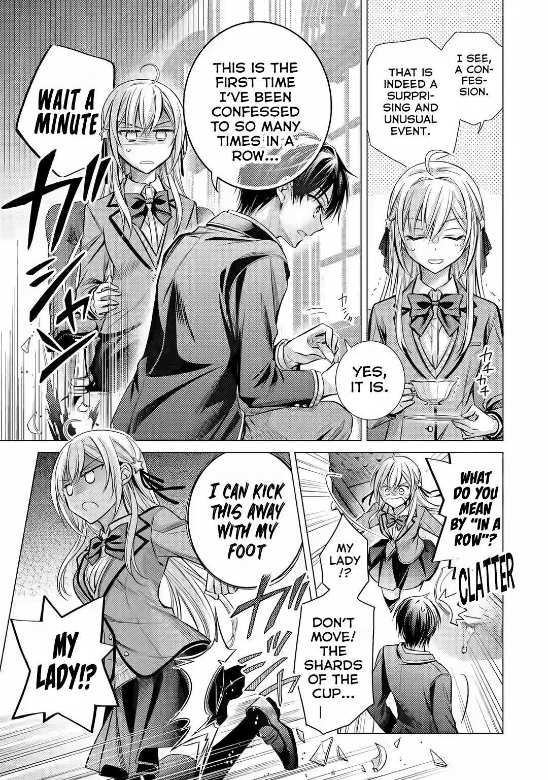 Halaman dari Ore ga Kokuhaku Sarete Kara, Ojou no Yousu ga Okashii Chapter 1.1