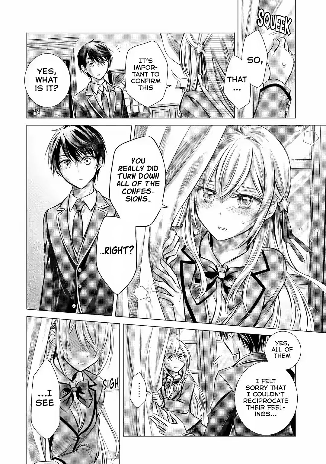 Halaman dari Ore ga Kokuhaku Sarete Kara, Ojou no Yousu ga Okashii Chapter 1.1