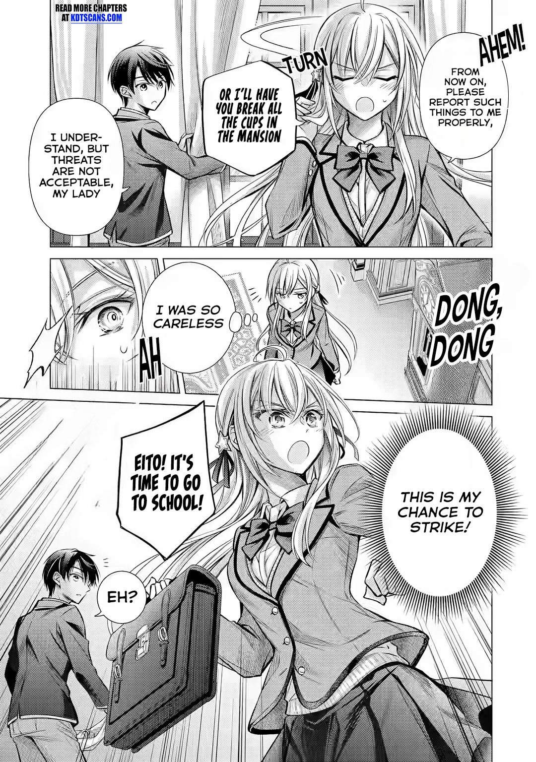 Halaman dari Ore ga Kokuhaku Sarete Kara, Ojou no Yousu ga Okashii Chapter 1.1