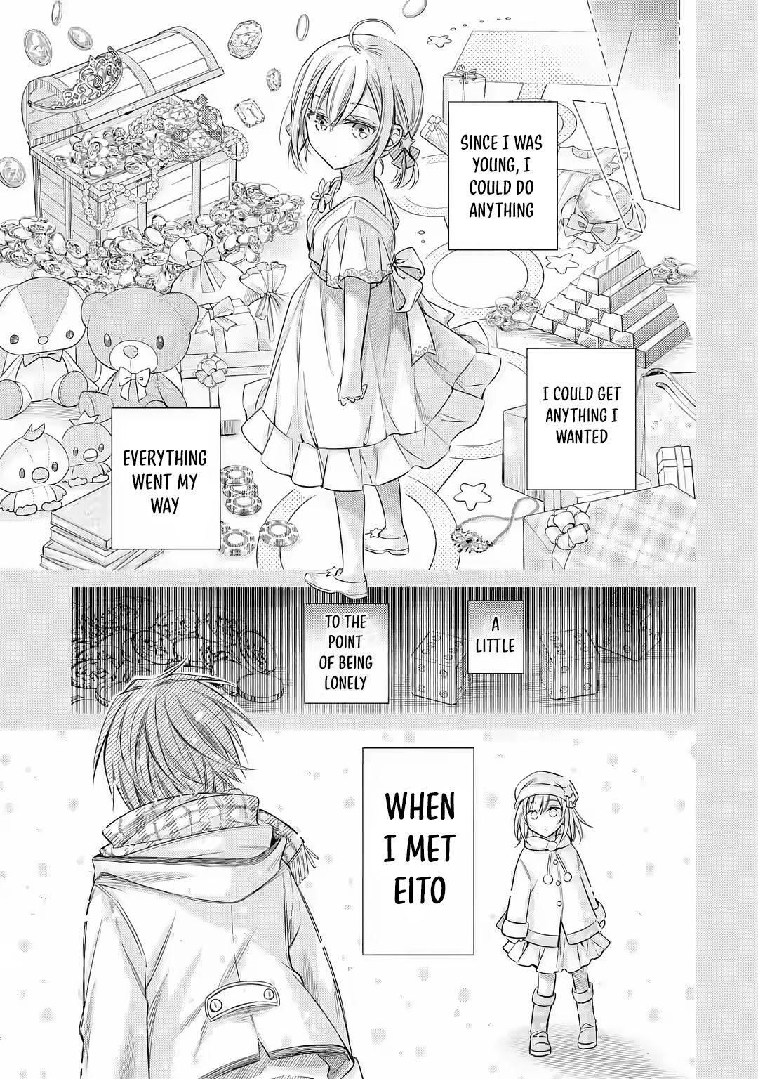 Halaman dari Ore ga Kokuhaku Sarete Kara, Ojou no Yousu ga Okashii Chapter 1.1
