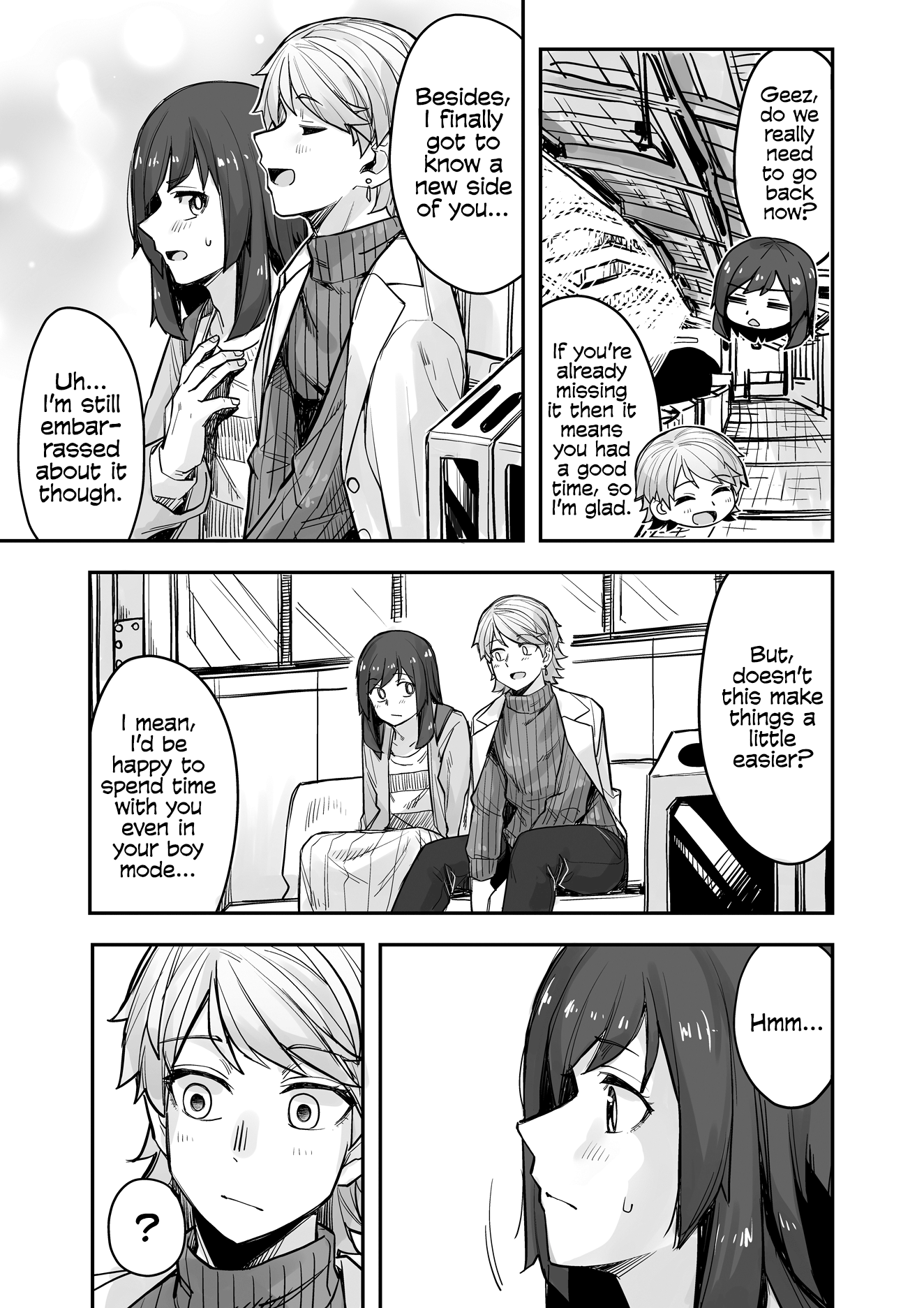 Halaman dari Ikemen Joshi to Josou Danshi Chapter 84