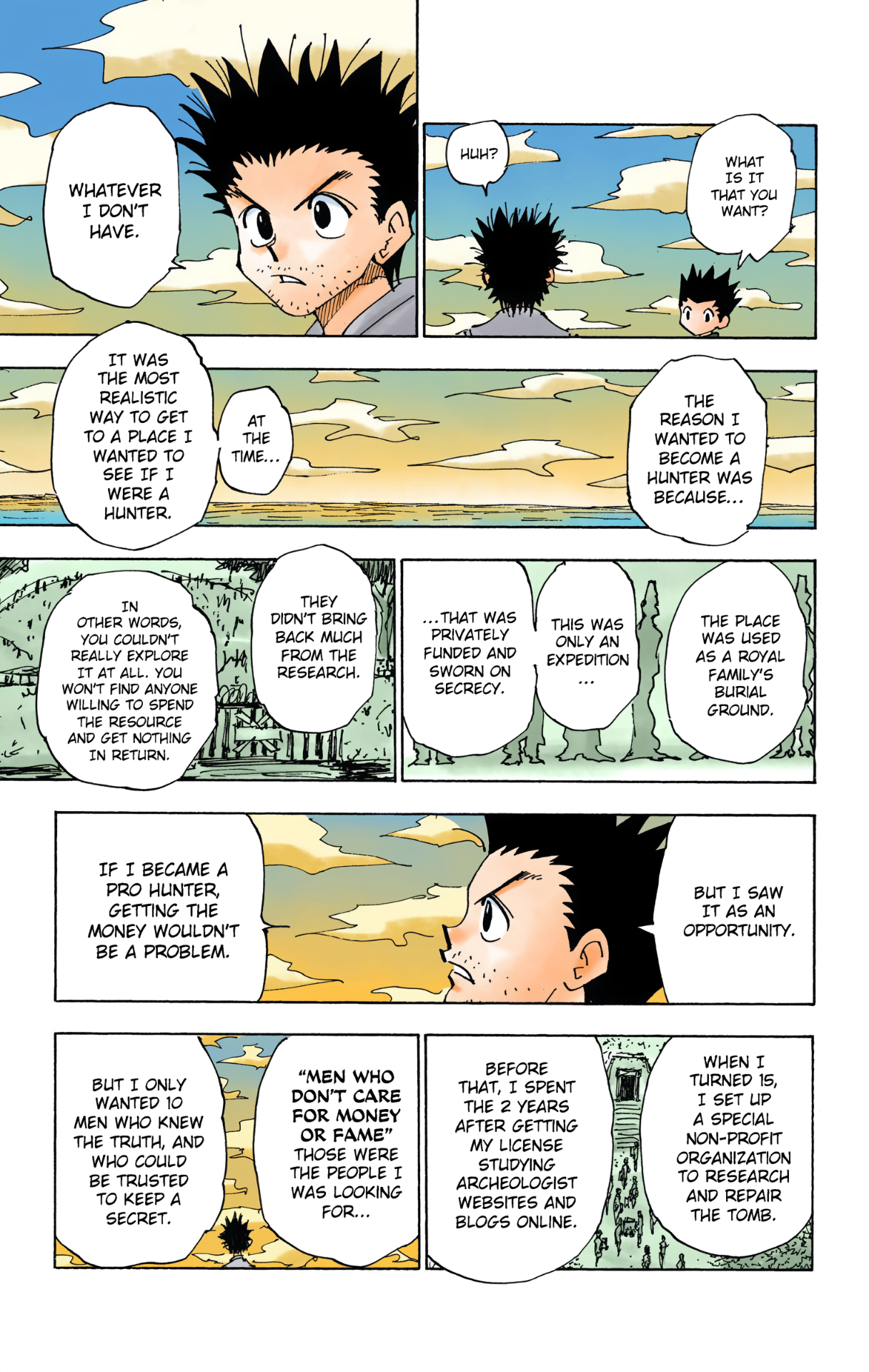 Halaman dari HUNTER x HUNTER (Official Colored) Chapter 338
