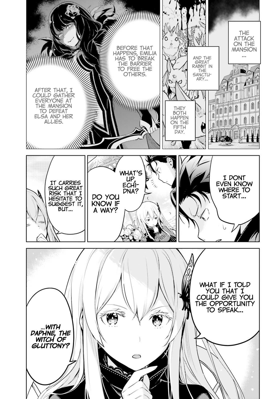 Halaman dari Re:Zero kara Hajimeru Isekai Seikatsu: Dai 4-shou—Seiiki to Gouyoku no Majo Chapter 22