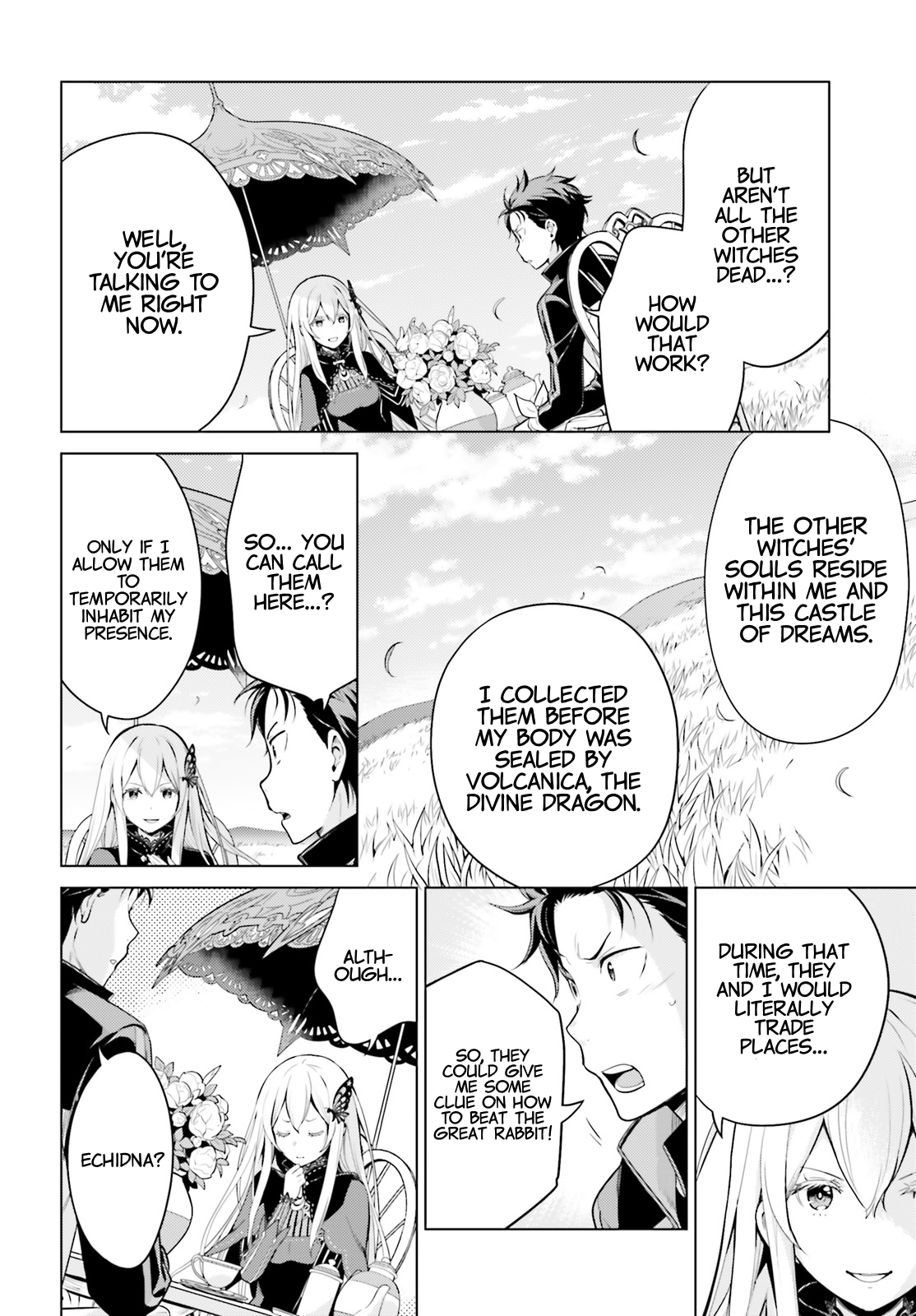 Halaman dari Re:Zero kara Hajimeru Isekai Seikatsu: Dai 4-shou—Seiiki to Gouyoku no Majo Chapter 22