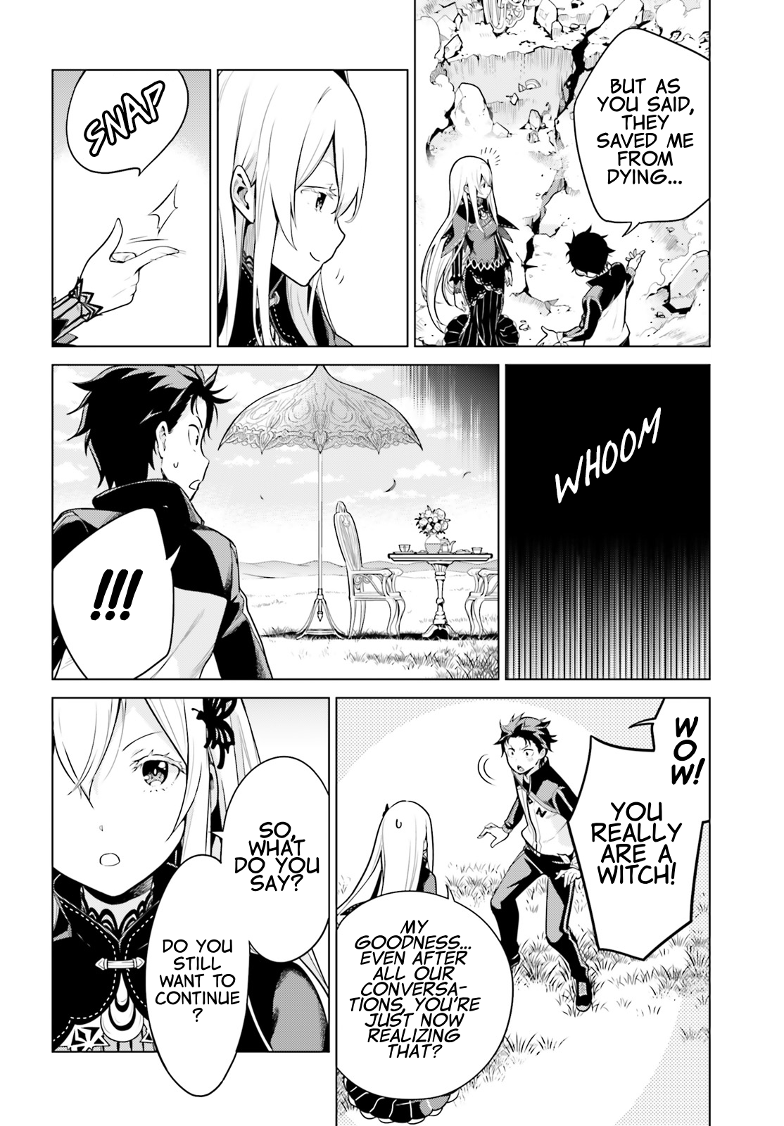 Halaman dari Re:Zero kara Hajimeru Isekai Seikatsu: Dai 4-shou—Seiiki to Gouyoku no Majo Chapter 22