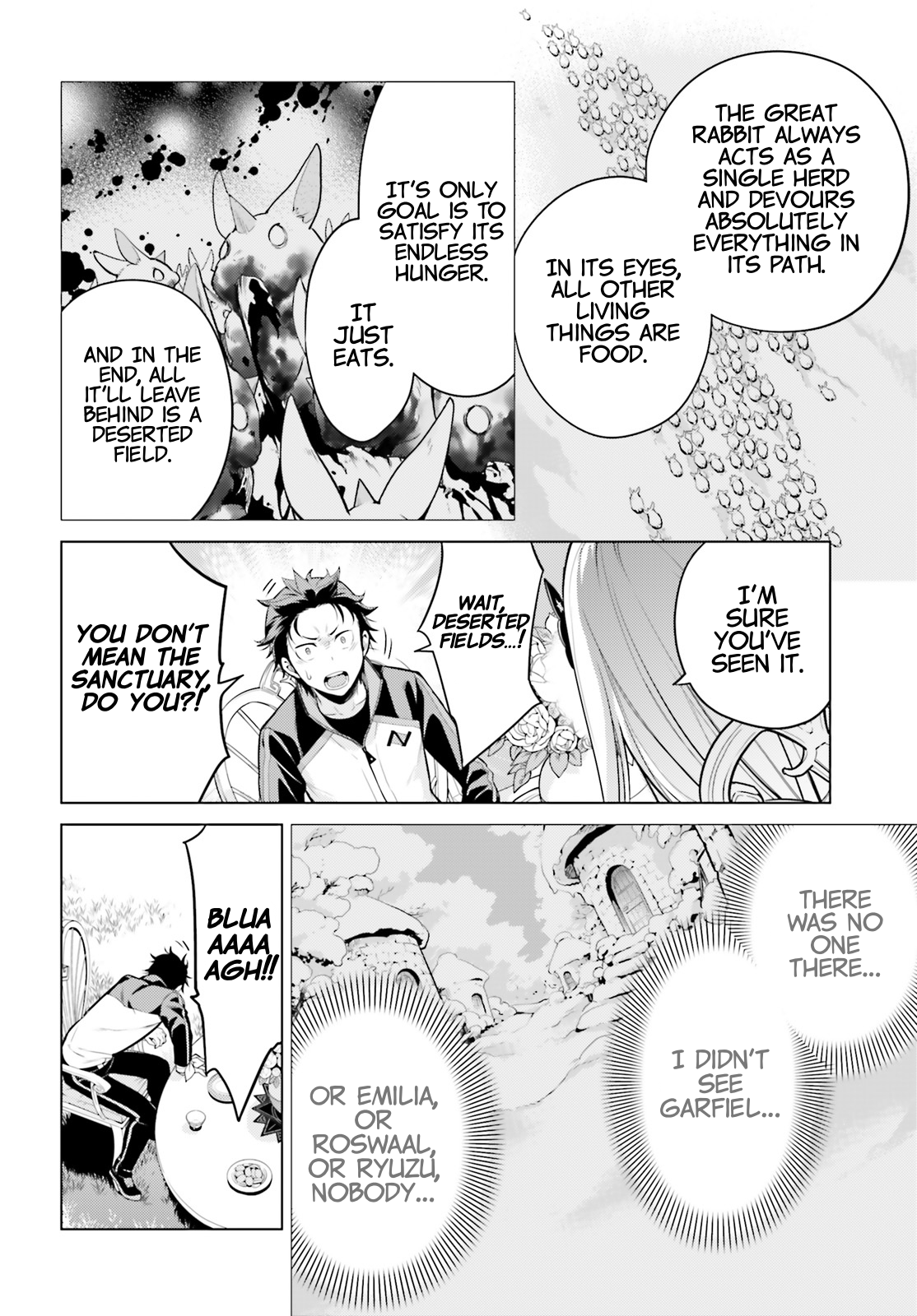 Halaman dari Re:Zero kara Hajimeru Isekai Seikatsu: Dai 4-shou—Seiiki to Gouyoku no Majo Chapter 22