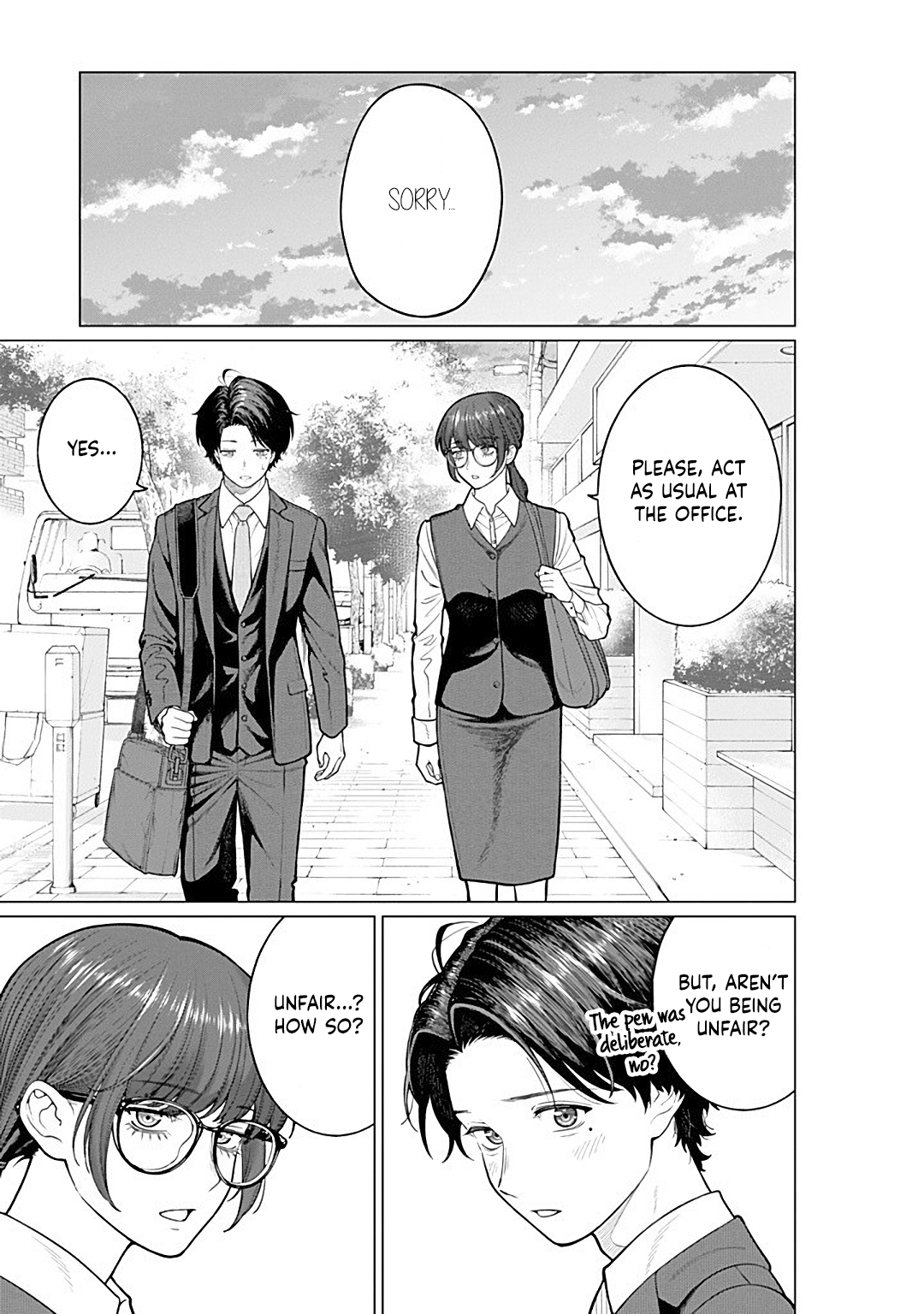 Halaman dari Kaisha to Shiseikatsu: On to Off Chapter 16