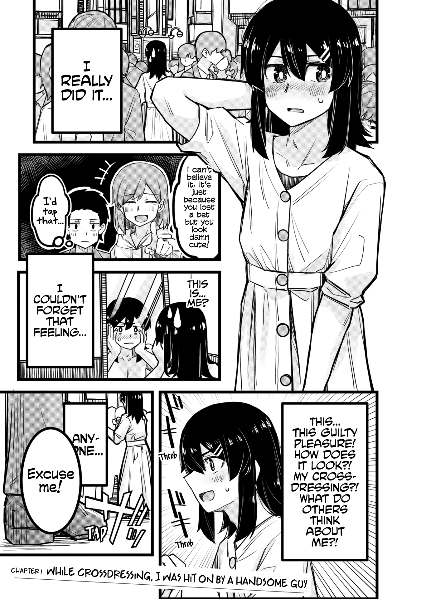 Halaman dari Ikemen Joshi to Josou Danshi Chapter 1