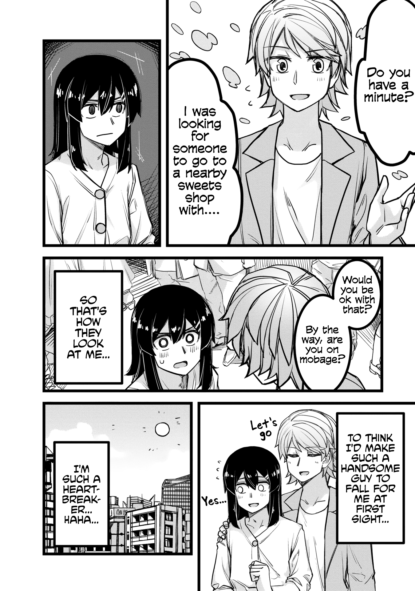 Halaman dari Ikemen Joshi to Josou Danshi Chapter 1