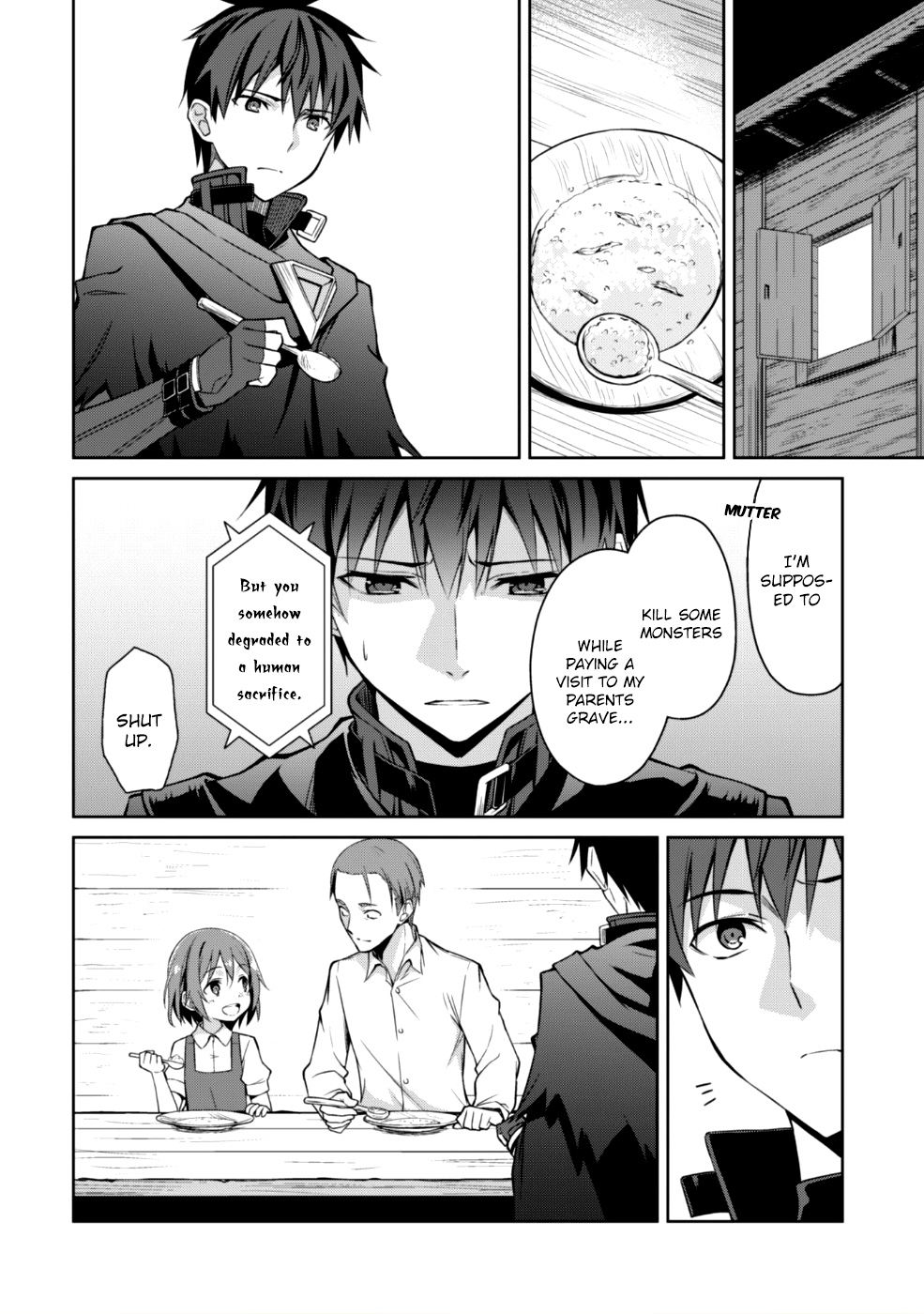 Halaman dari Boushoku no Berserk ~Ore dake Level to Iu Gainen wo Toppa suru~ Chapter 12