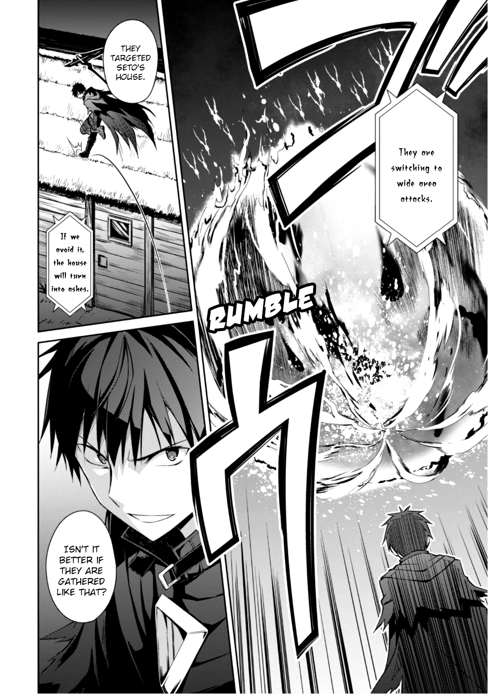 Halaman dari Boushoku no Berserk ~Ore dake Level to Iu Gainen wo Toppa suru~ Chapter 12