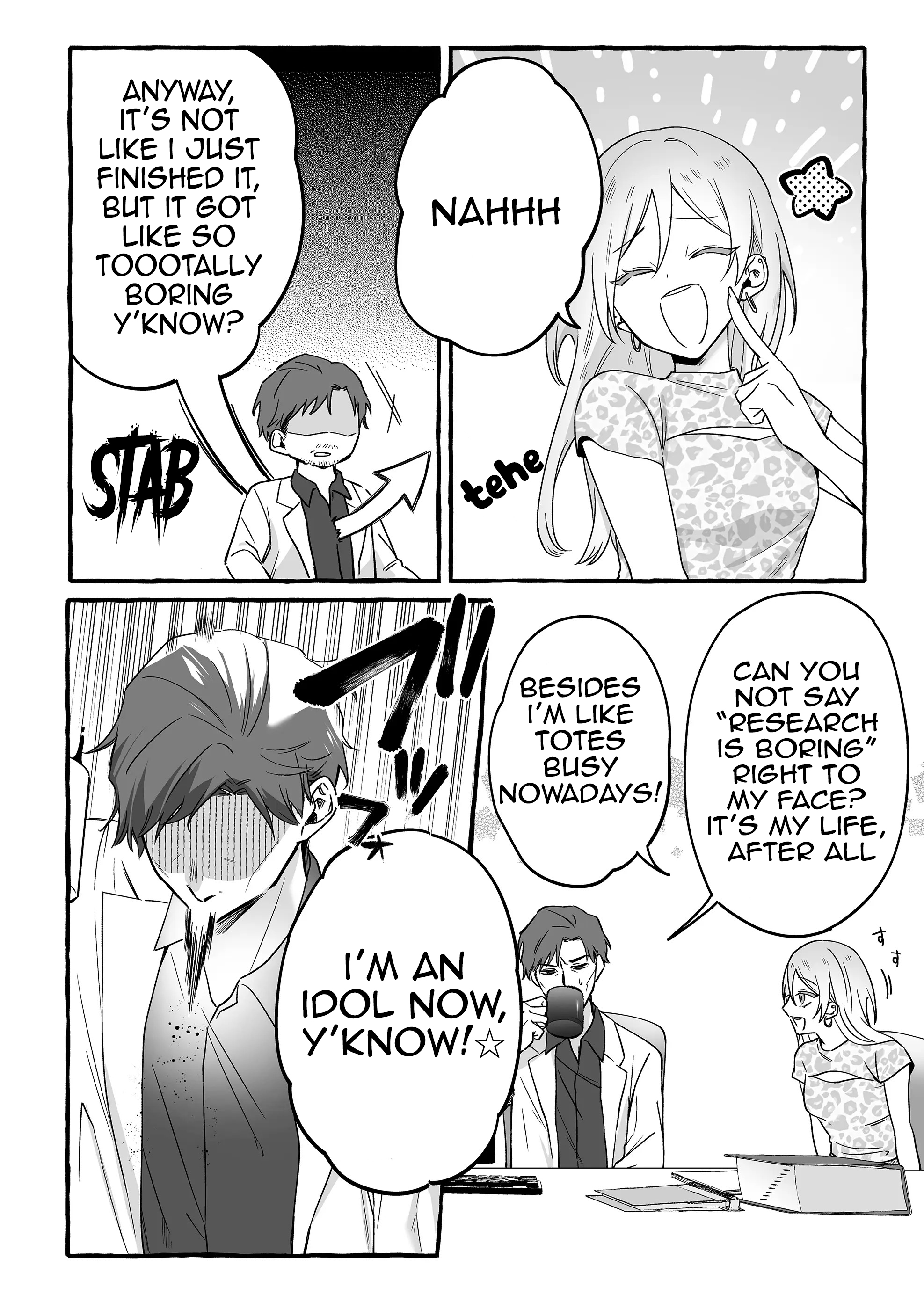 Halaman dari Damedol to Sekai ni Hitori Dake no Fan Chapter 14