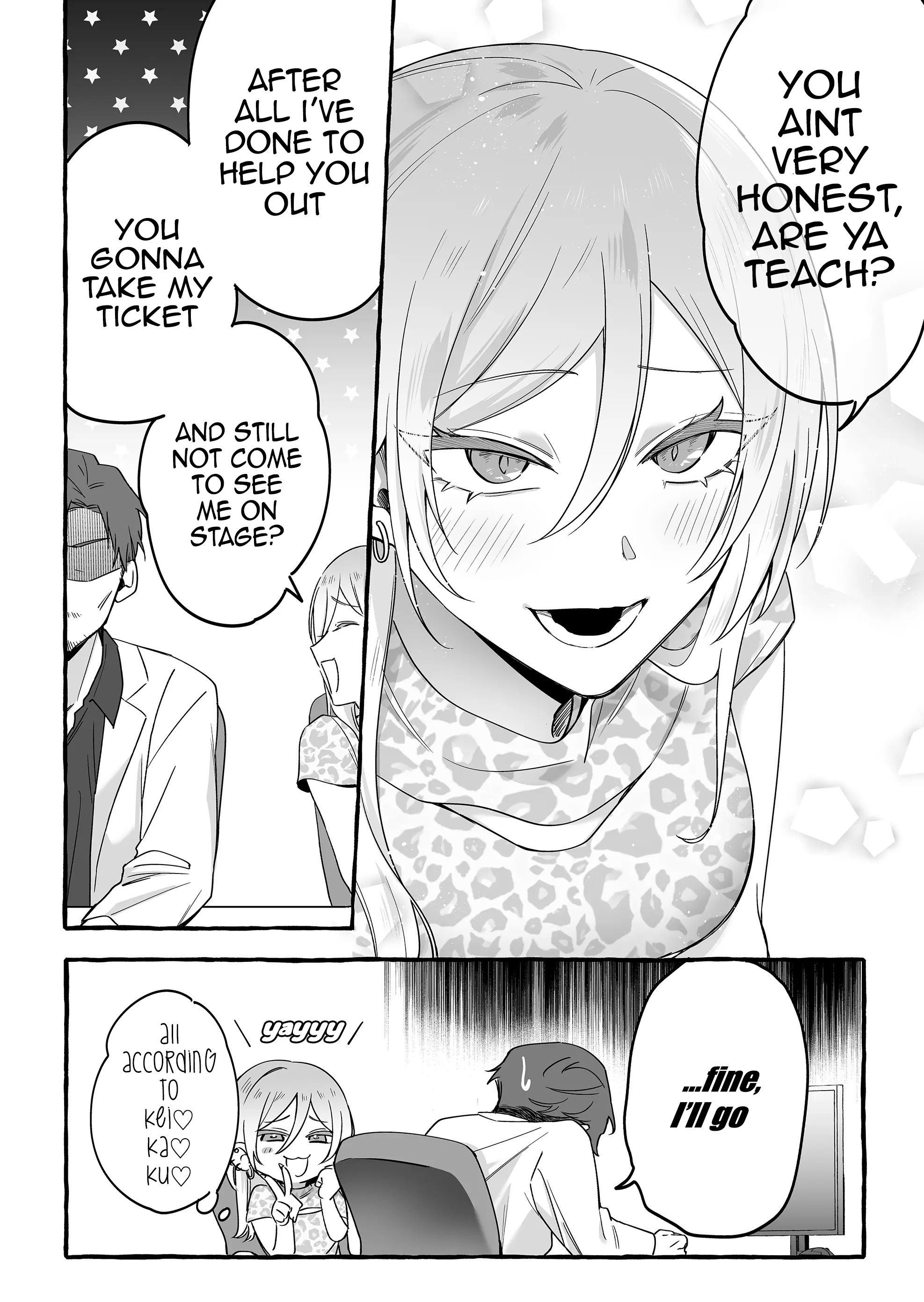 Halaman dari Damedol to Sekai ni Hitori Dake no Fan Chapter 14