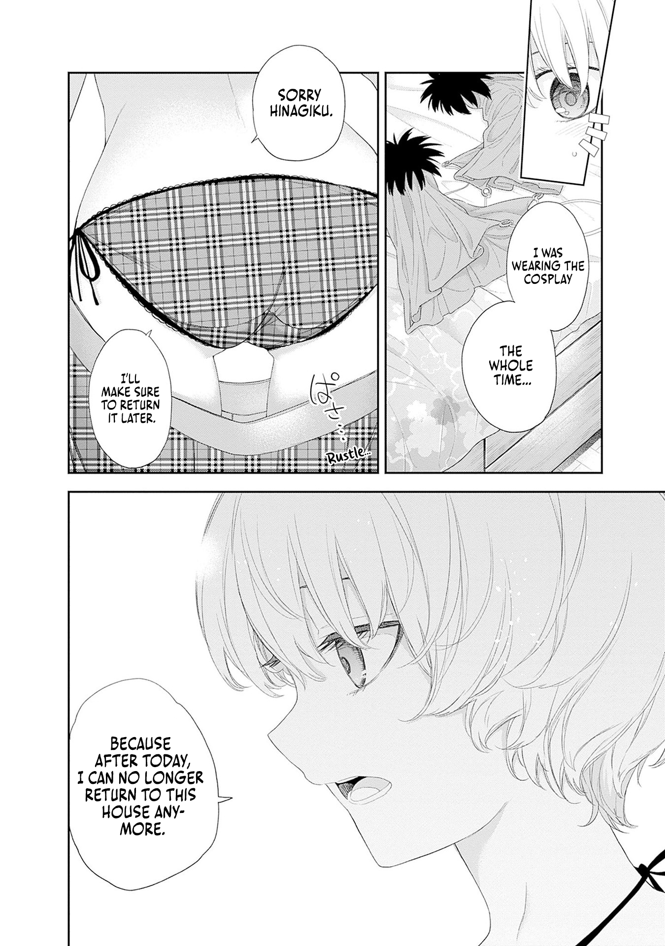 Halaman dari Shikisaki Shimai wa Abakaretai Chapter 43