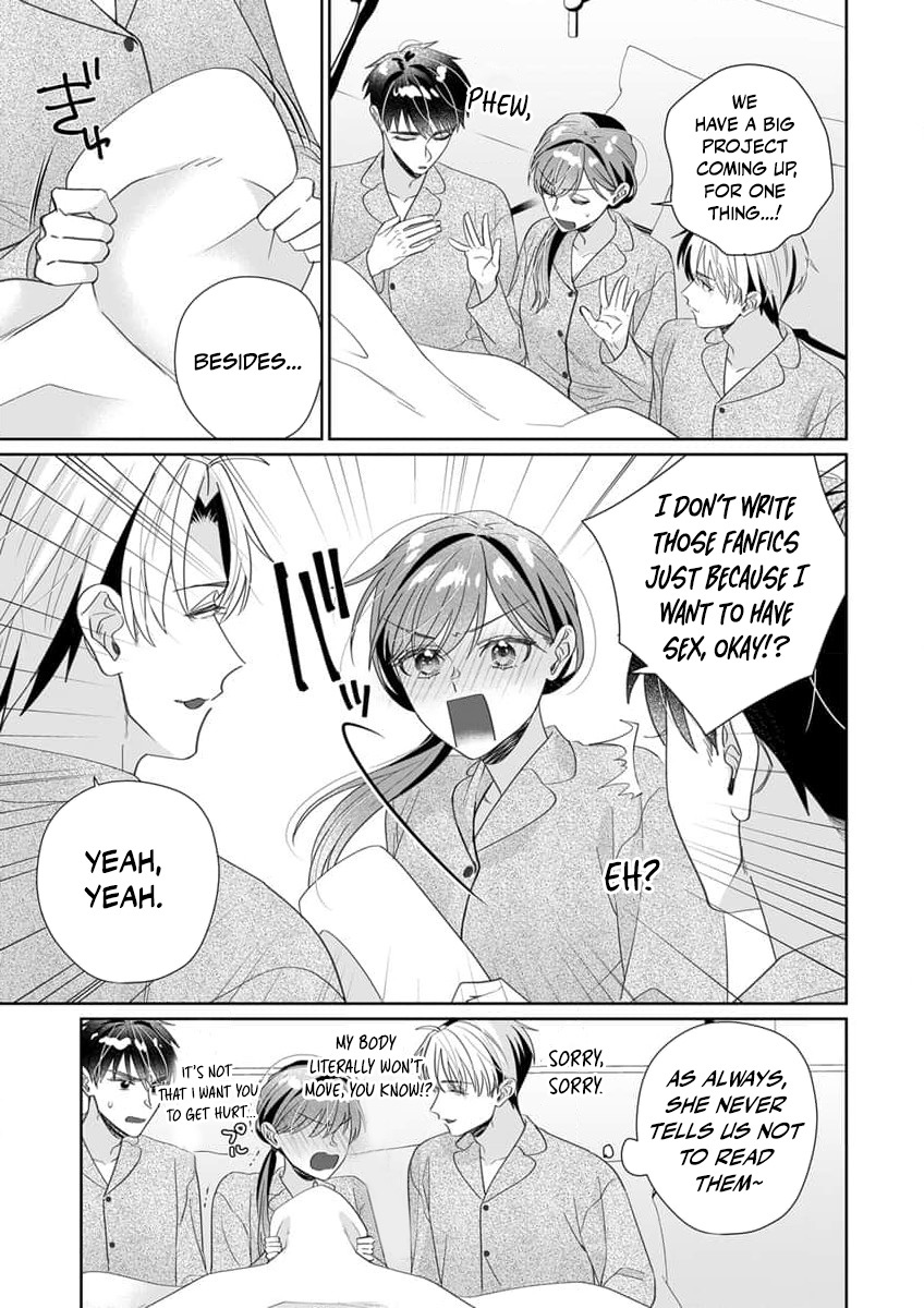 Ijiwaru Senpai to Ookina Kouhai ni Hasamare Douji Zeme!?: Ue mo Shita mo Issho ni Ijirare Torotoro ni Chapter 7 Page 22