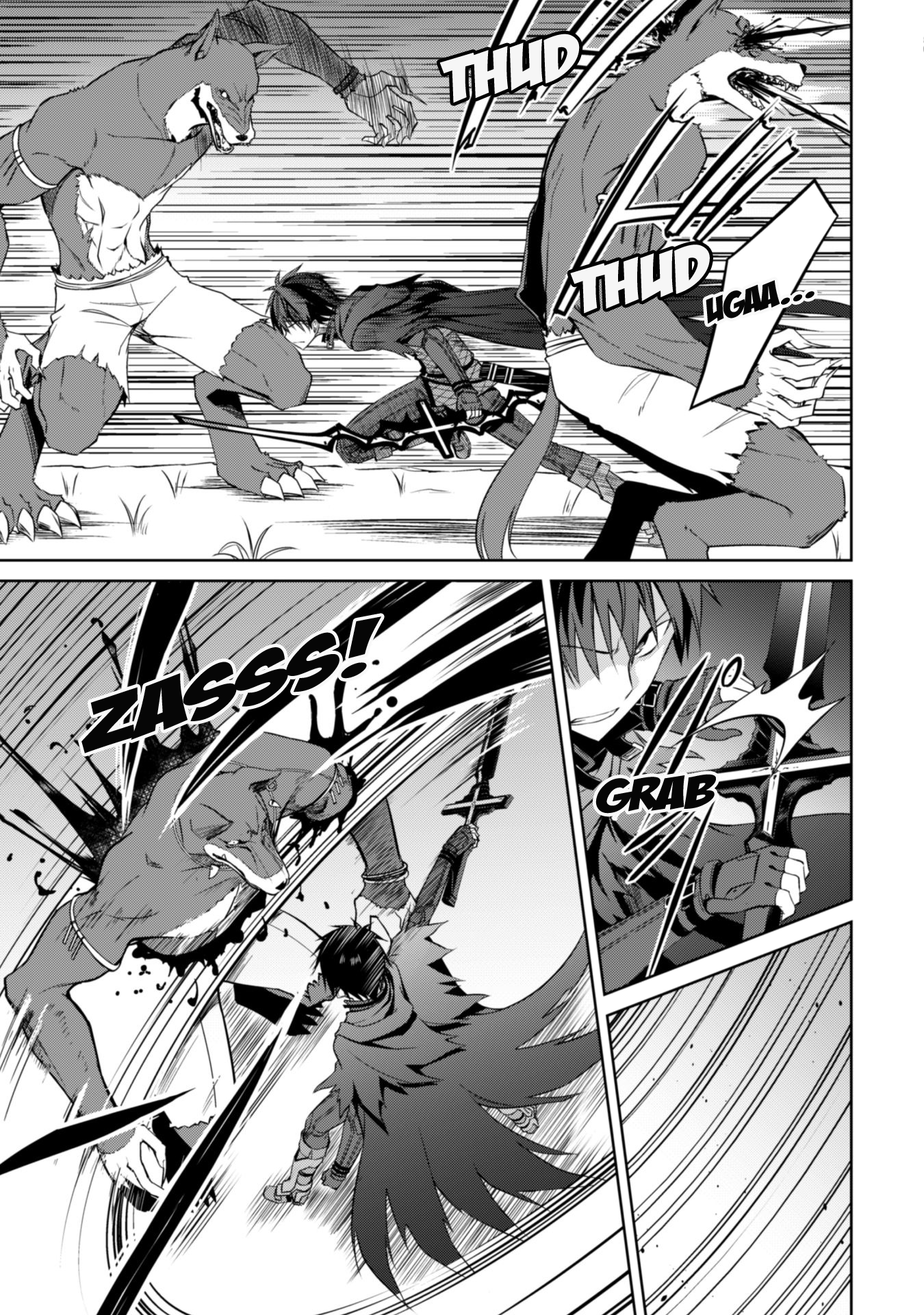 Halaman dari Boushoku no Berserk ~Ore dake Level to Iu Gainen wo Toppa suru~ Chapter 9